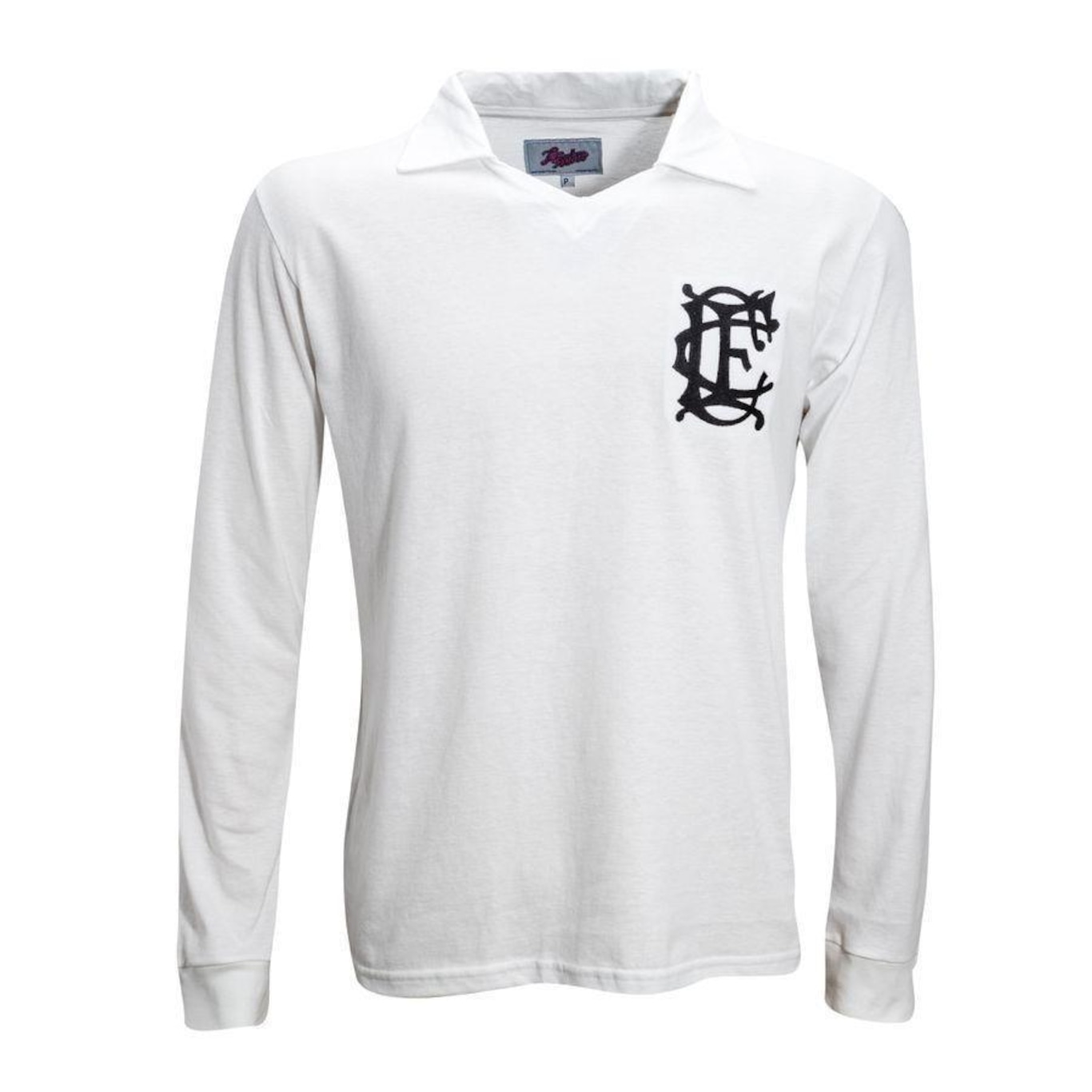 Camisa Manga Longa do Corinthians Liga Retro Inglês 1910 - Masculina - Foto 1