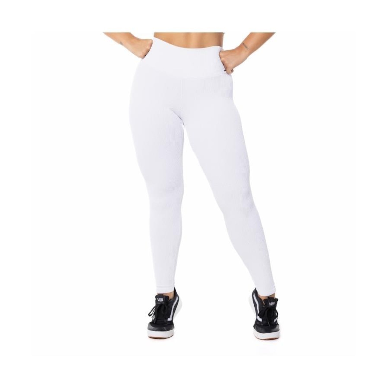 Calça Legging Orbis Fitness Feminina Poliamida Textura Relevo - Foto 3