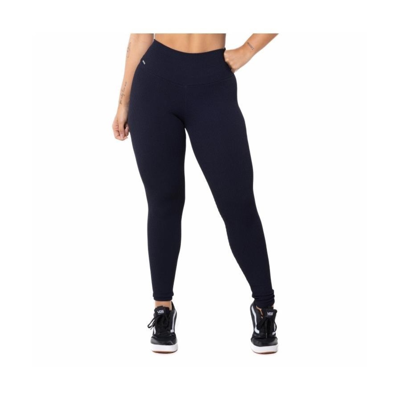 Calça Legging Orbis Fitness Feminina Poliamida Textura Relevo - Foto 1