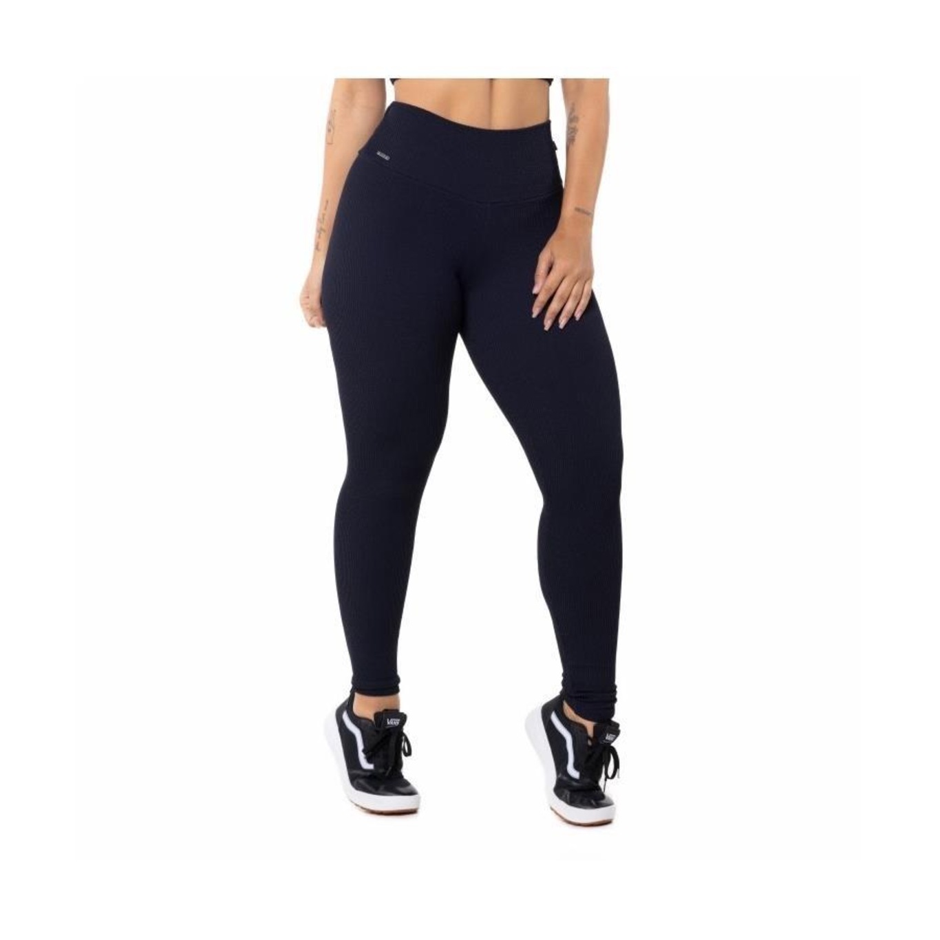 Calça Legging Orbis Fitness Feminina Poliamida Textura Relevo - Foto 3