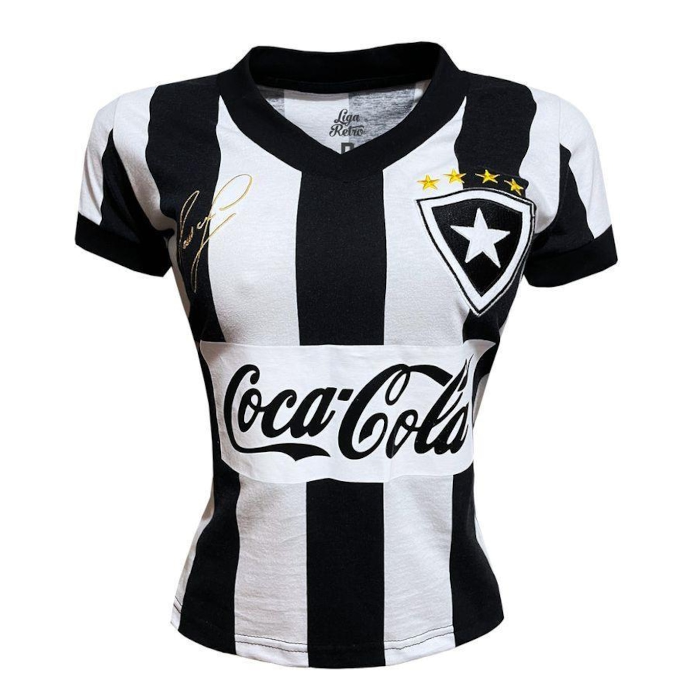 Camiseta Maurício 1989 Cola Feminina Liga Retro - Foto 1