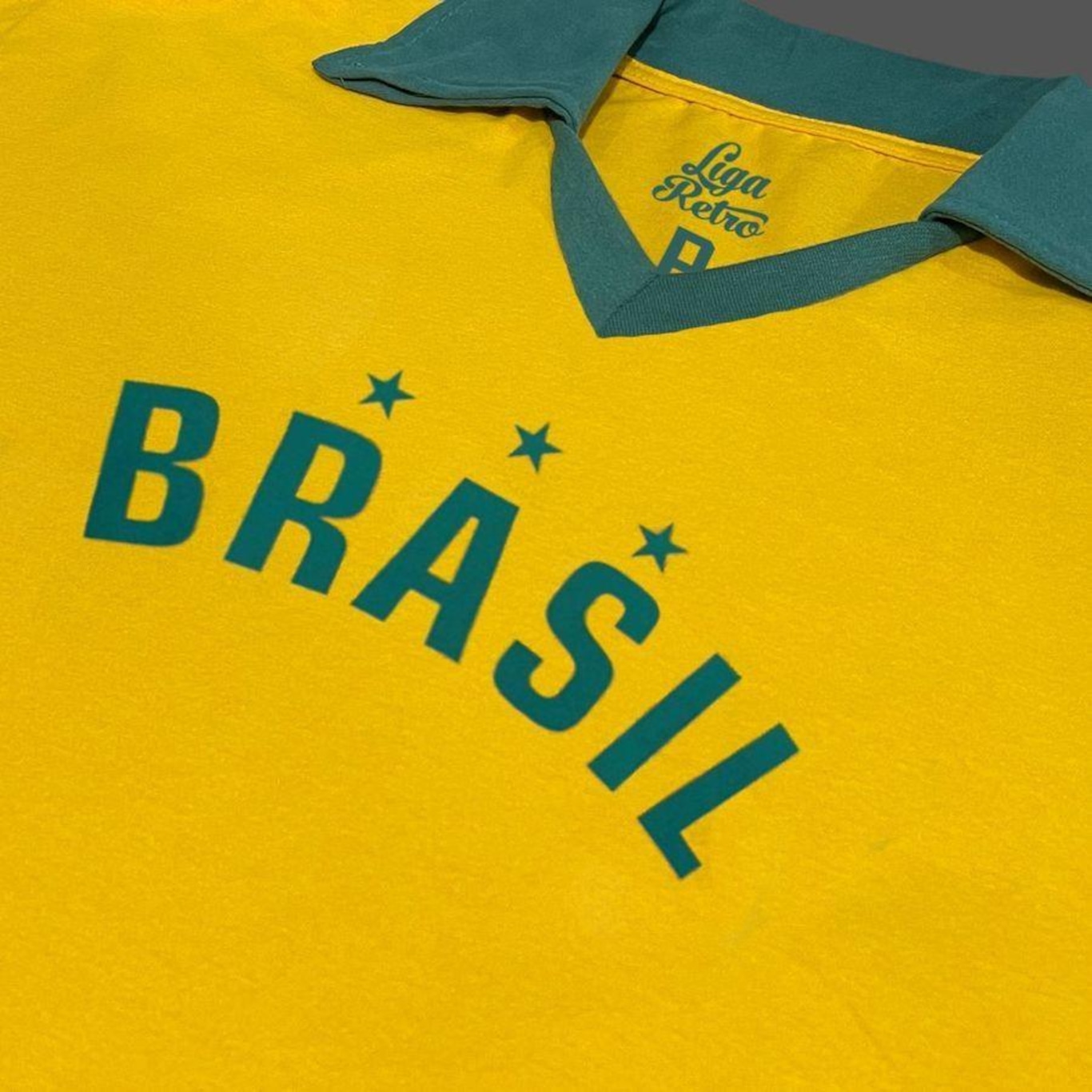 Camiseta do Brasil Polo Estrelas 10 Feminina - Liga Retro - Foto 4