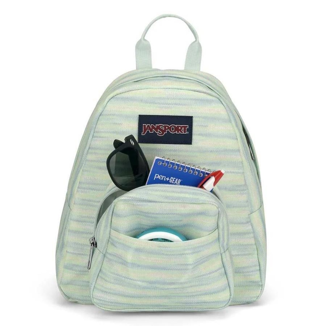 Mini Mochila Jansport Half Pint 70S Space Dye Fresh Mint - Foto 3