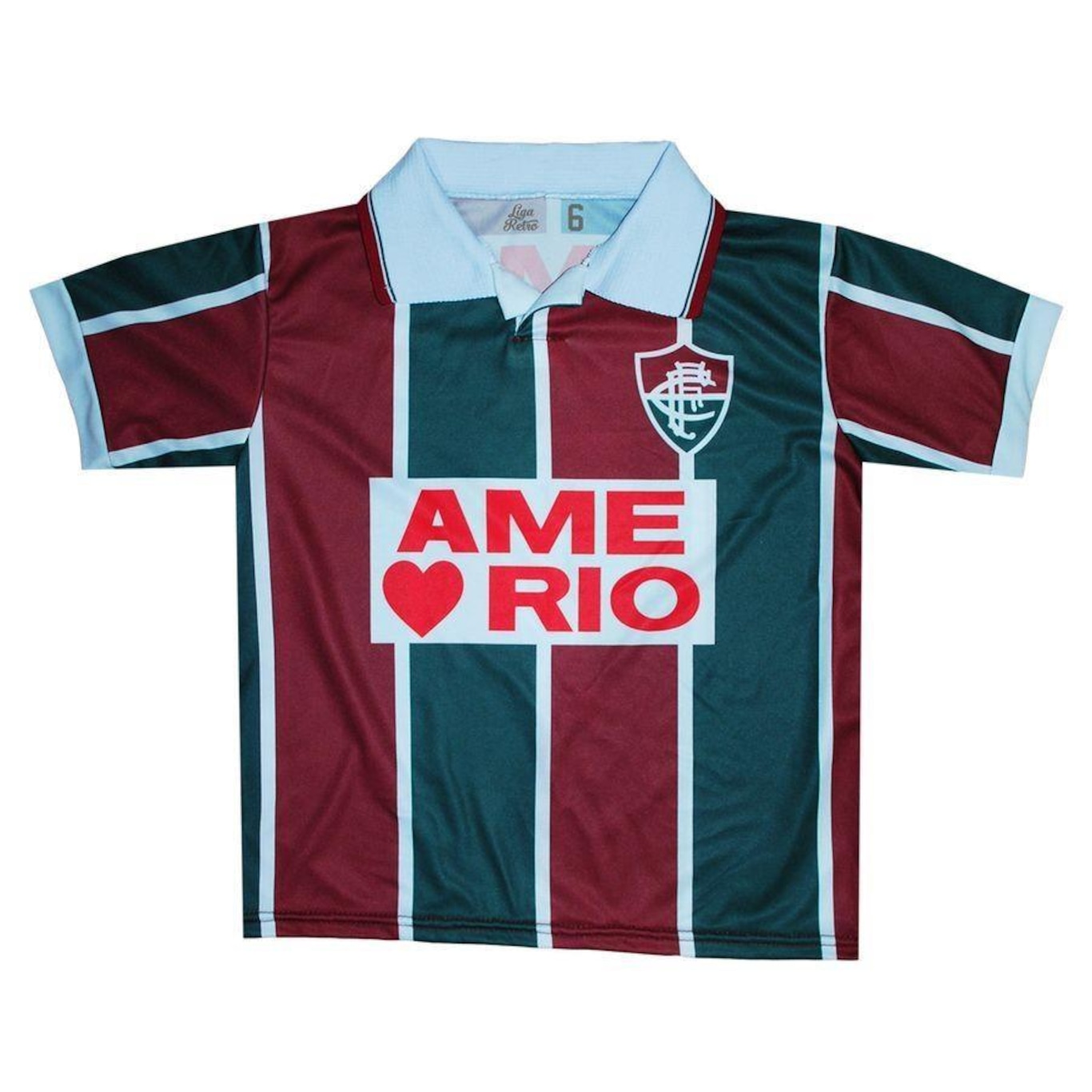 Camisa do Fluminense 95 Liga Retro - Infantil - Foto 1