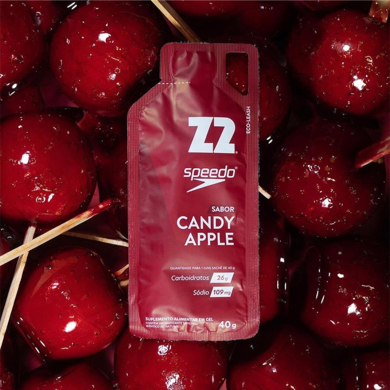 Energy Gel Z2 Speedo Candy Apple Sache 40G - Unica - Foto 4