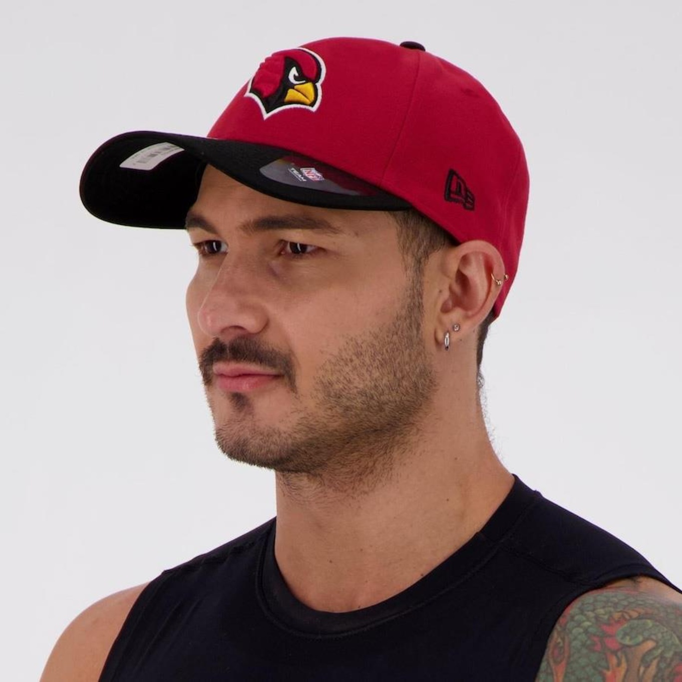 Boné Aba Curva New Era Nfl Arizona Cardinals - Snapback - Adulto - Foto 5