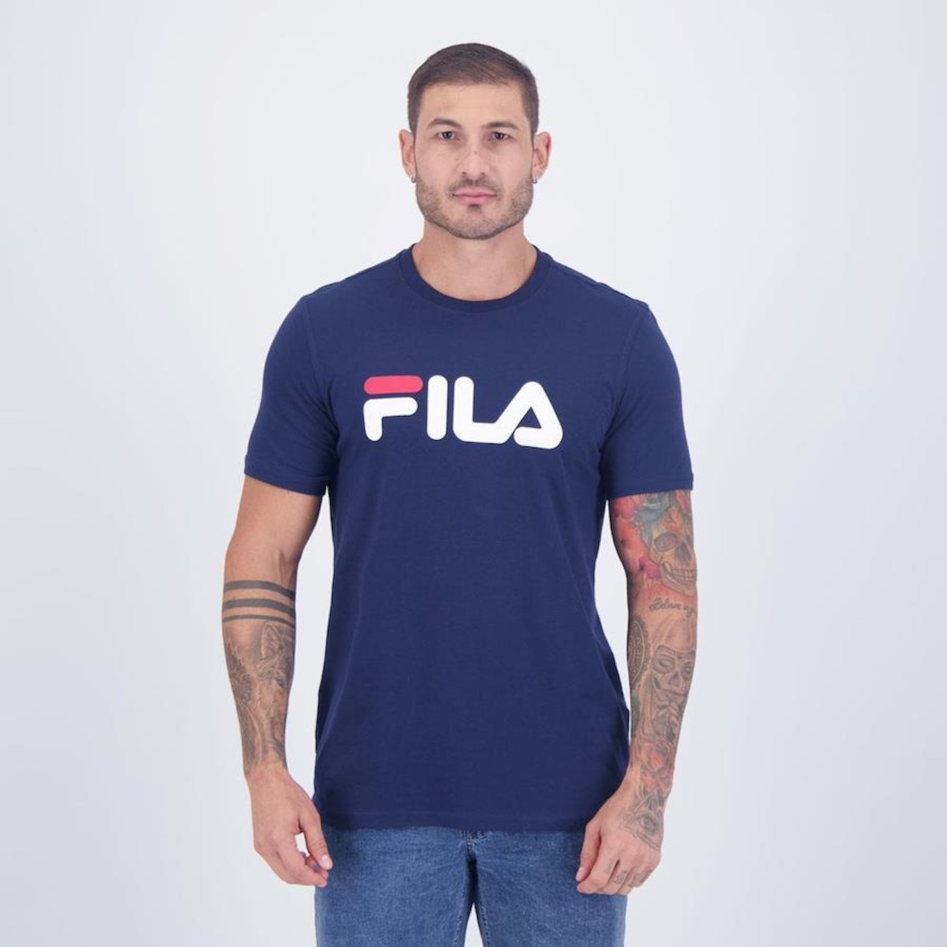 Camiseta Fila Letter Premium III - Masculina - Foto 1