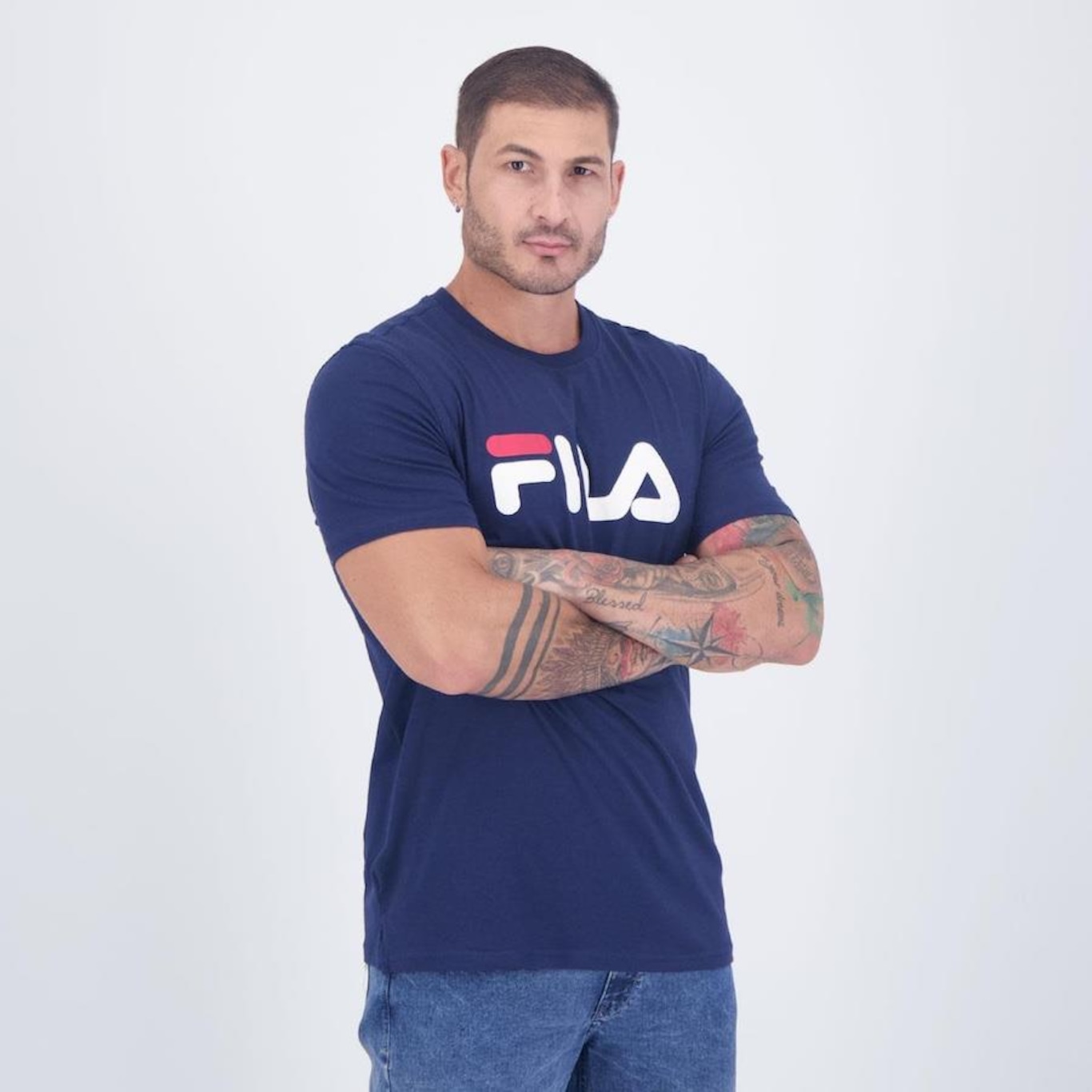 Camiseta Fila Letter Premium III - Masculina - Foto 2