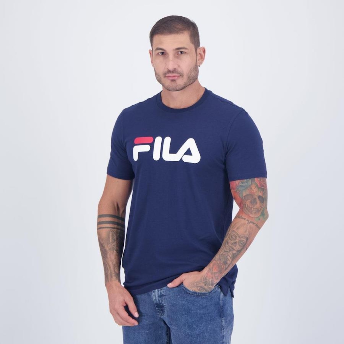 Camiseta Fila Letter Premium III - Masculina - Foto 3