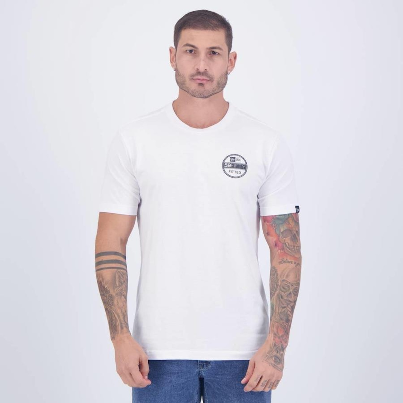 Camiseta New Era Core Branded Mini Logo - Masculina - Foto 1