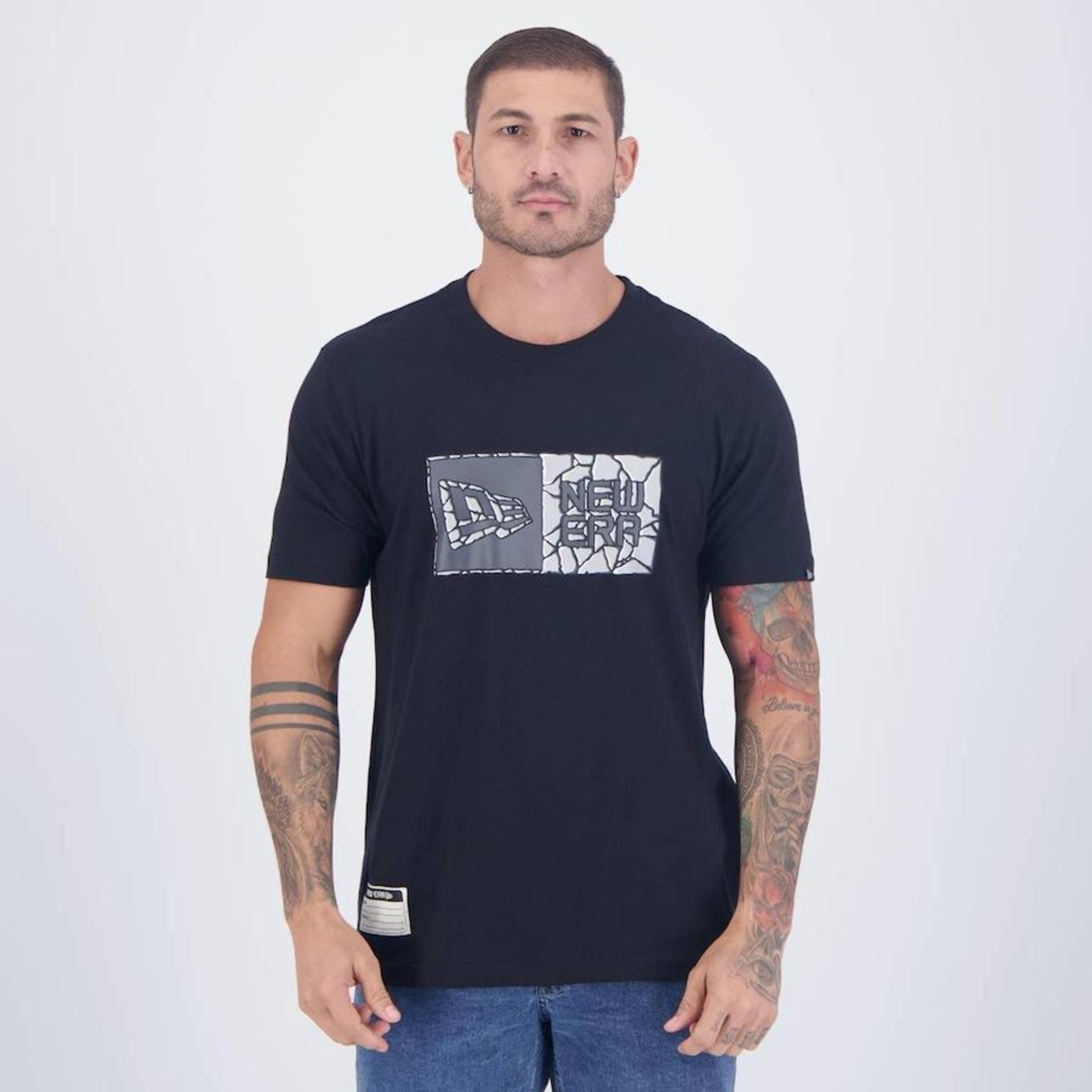 Camiseta New Era Core Branded Logo Ne - Masculina - Foto 1