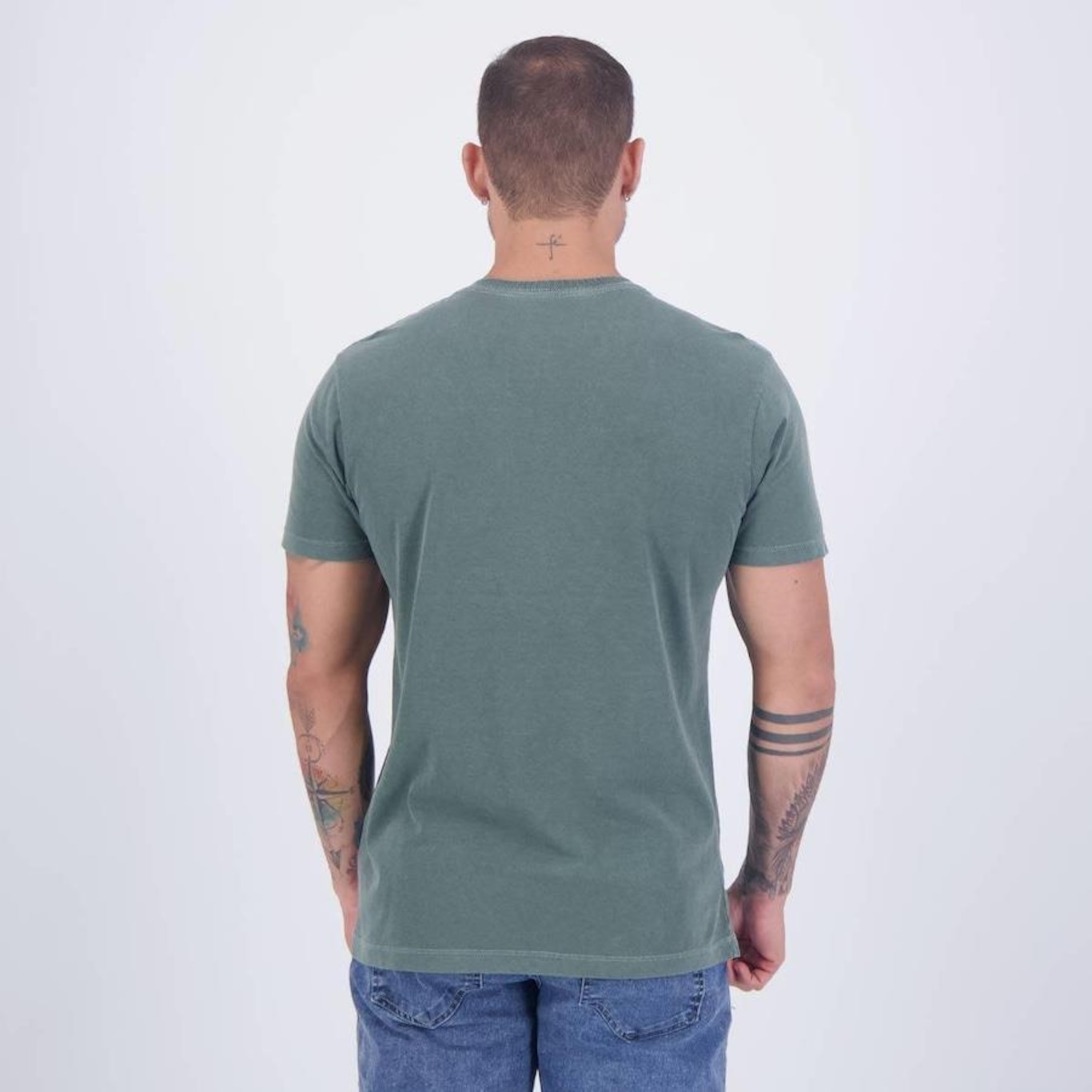 Camiseta Palmeiras Palestra Itália Escudo Betel - Masculina - Foto 3