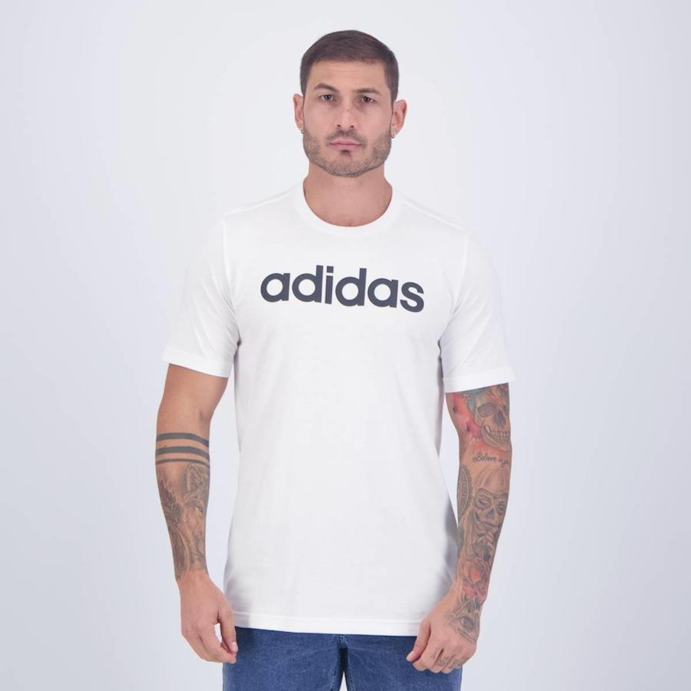 Camiseta adidas Logo Linear III - Masculina - Foto 1