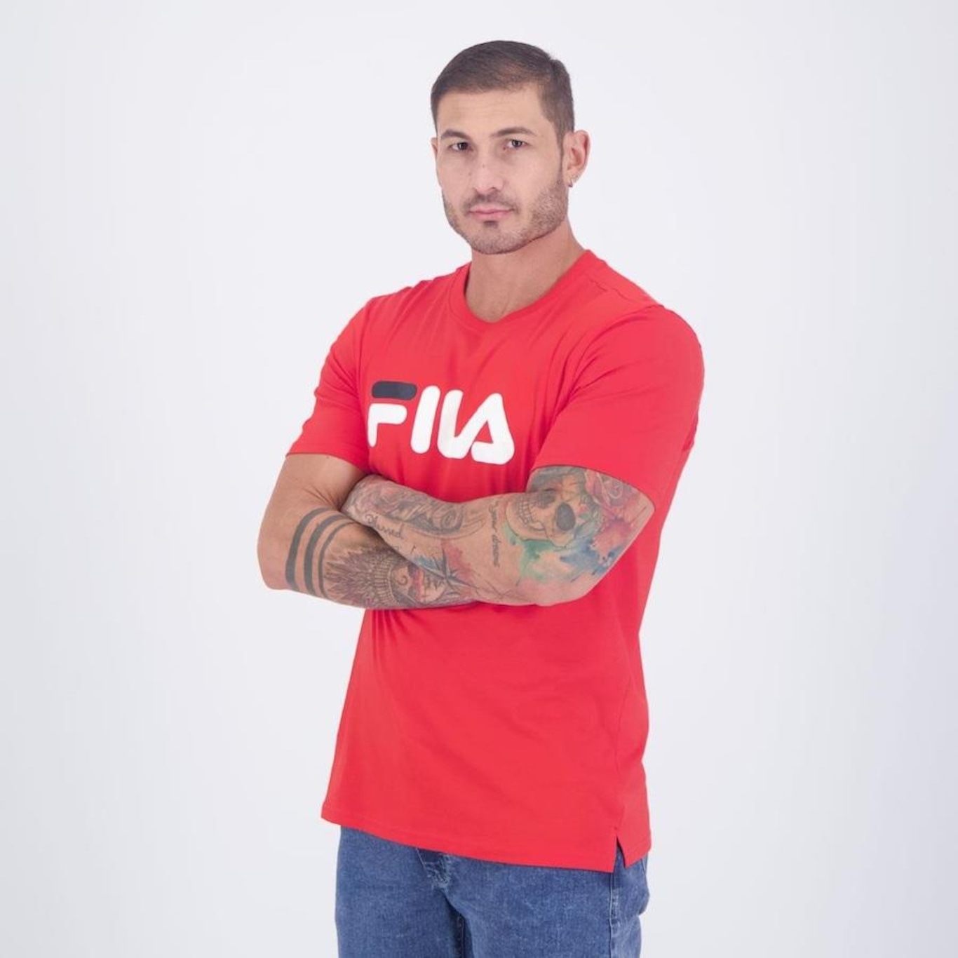 Camiseta Fila Letter Premium III - Masculina - Foto 3