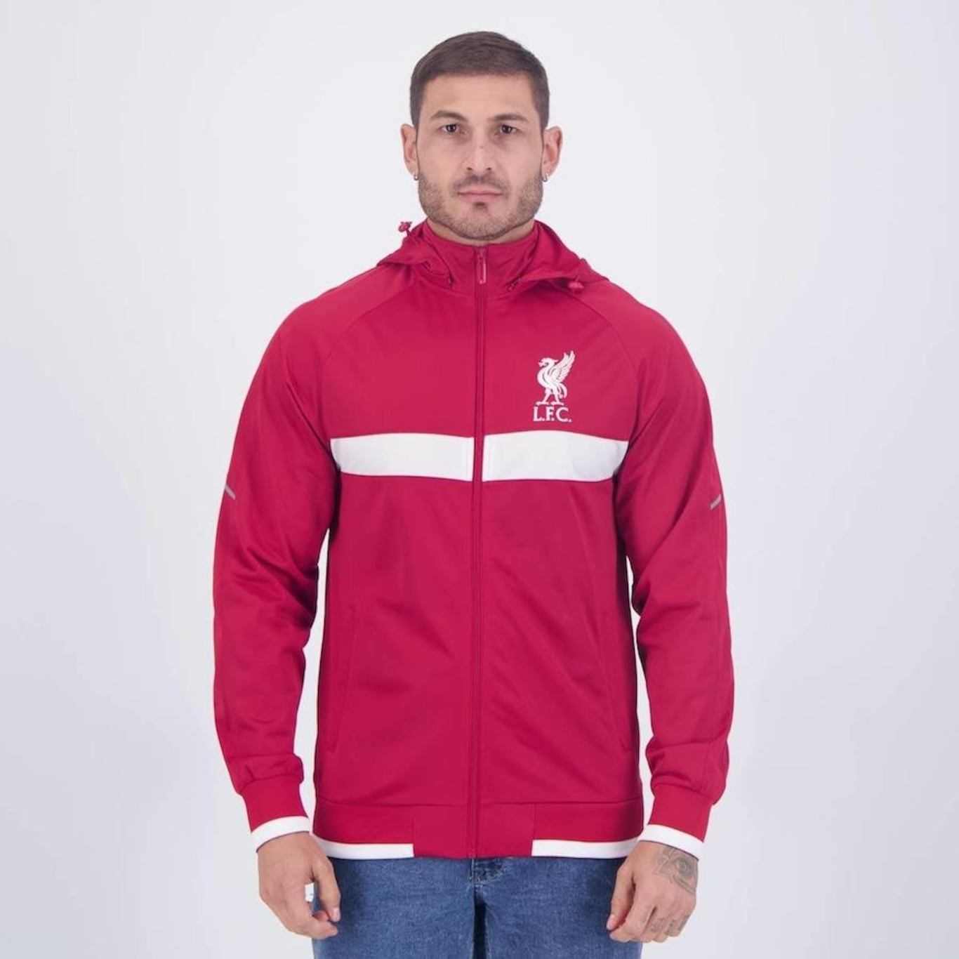 Jaqueta com Capuz Trilobal Liverpool - Masculina - Foto 1