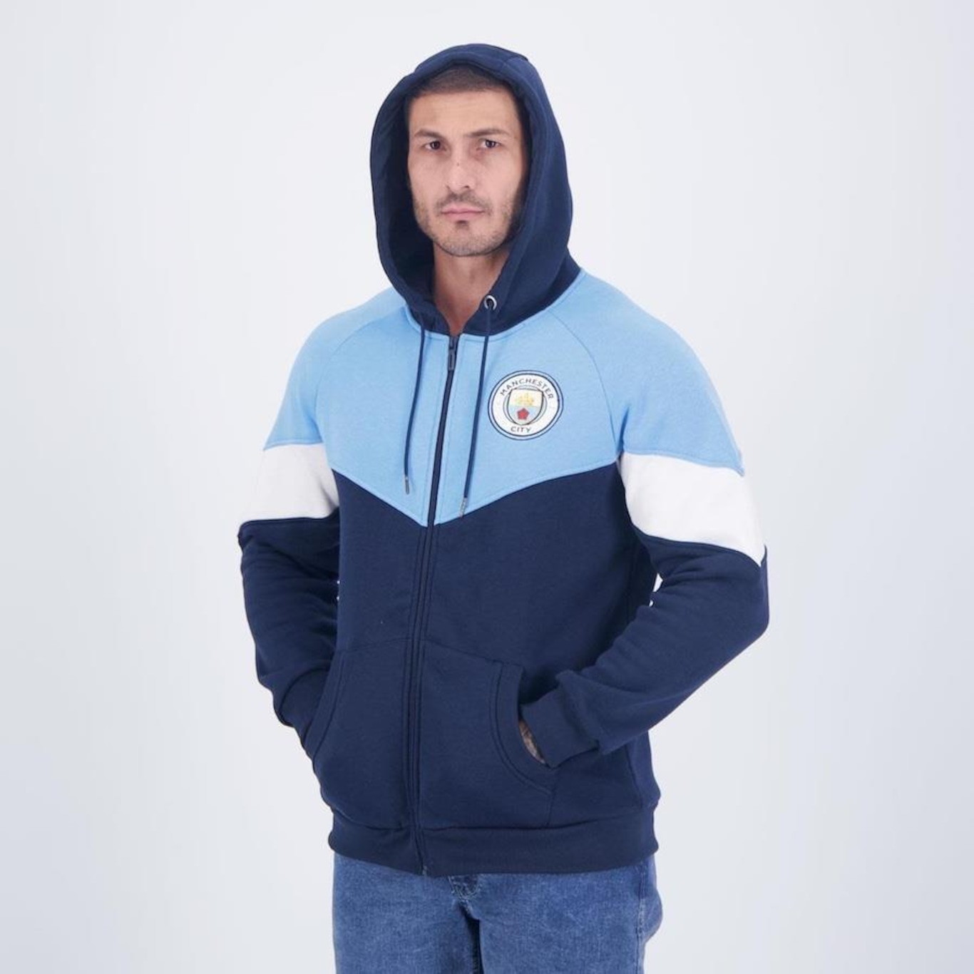 Jaqueta de Moletom Manchester City SPR - Masculina - Foto 1