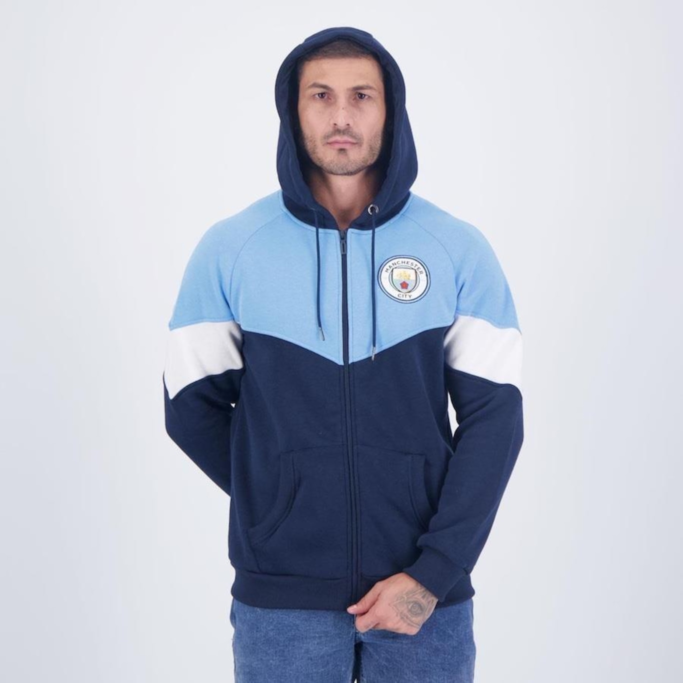 Jaqueta de Moletom Manchester City SPR - Masculina - Foto 2