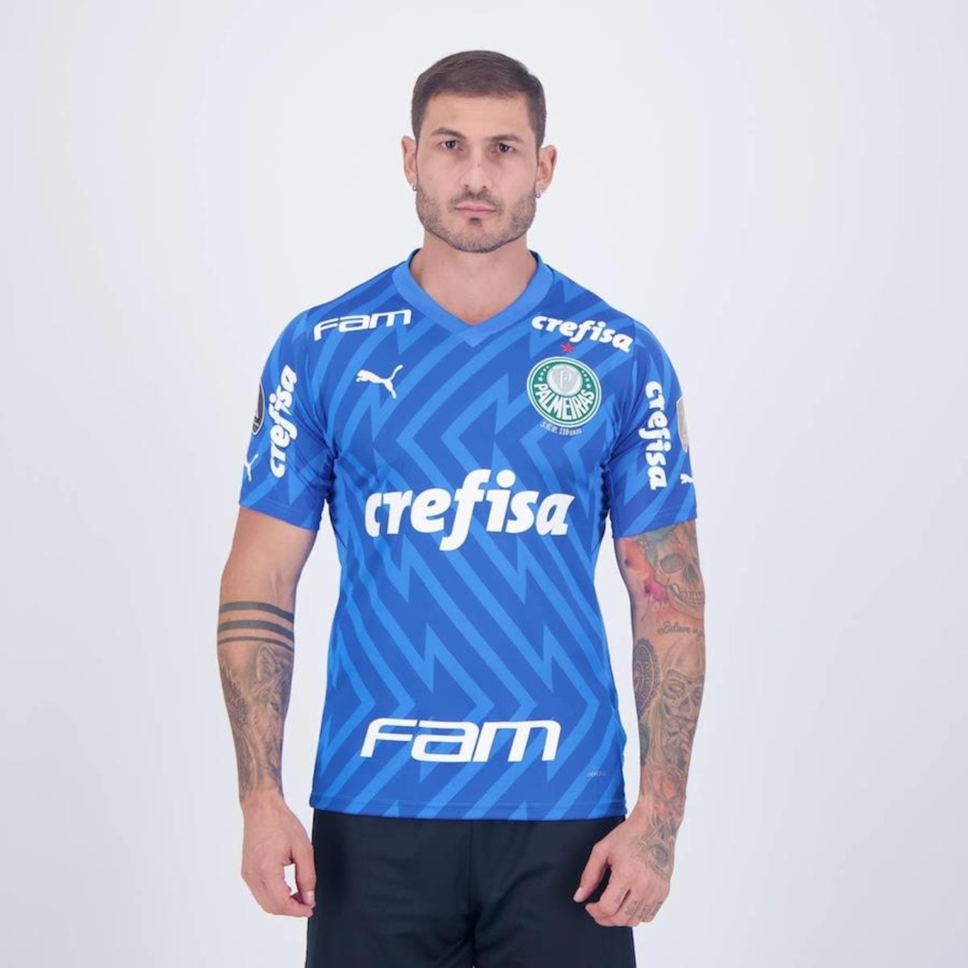 Camisa de Goleiro do Palmeiras I 2024 Patch Libertadores Puma - Masculina - Foto 1