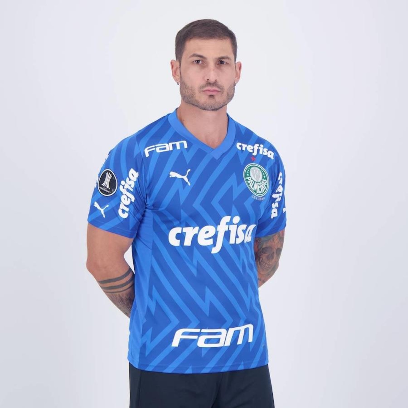 Camisa de Goleiro do Palmeiras I 2024 Patch Libertadores Puma - Masculina - Foto 2