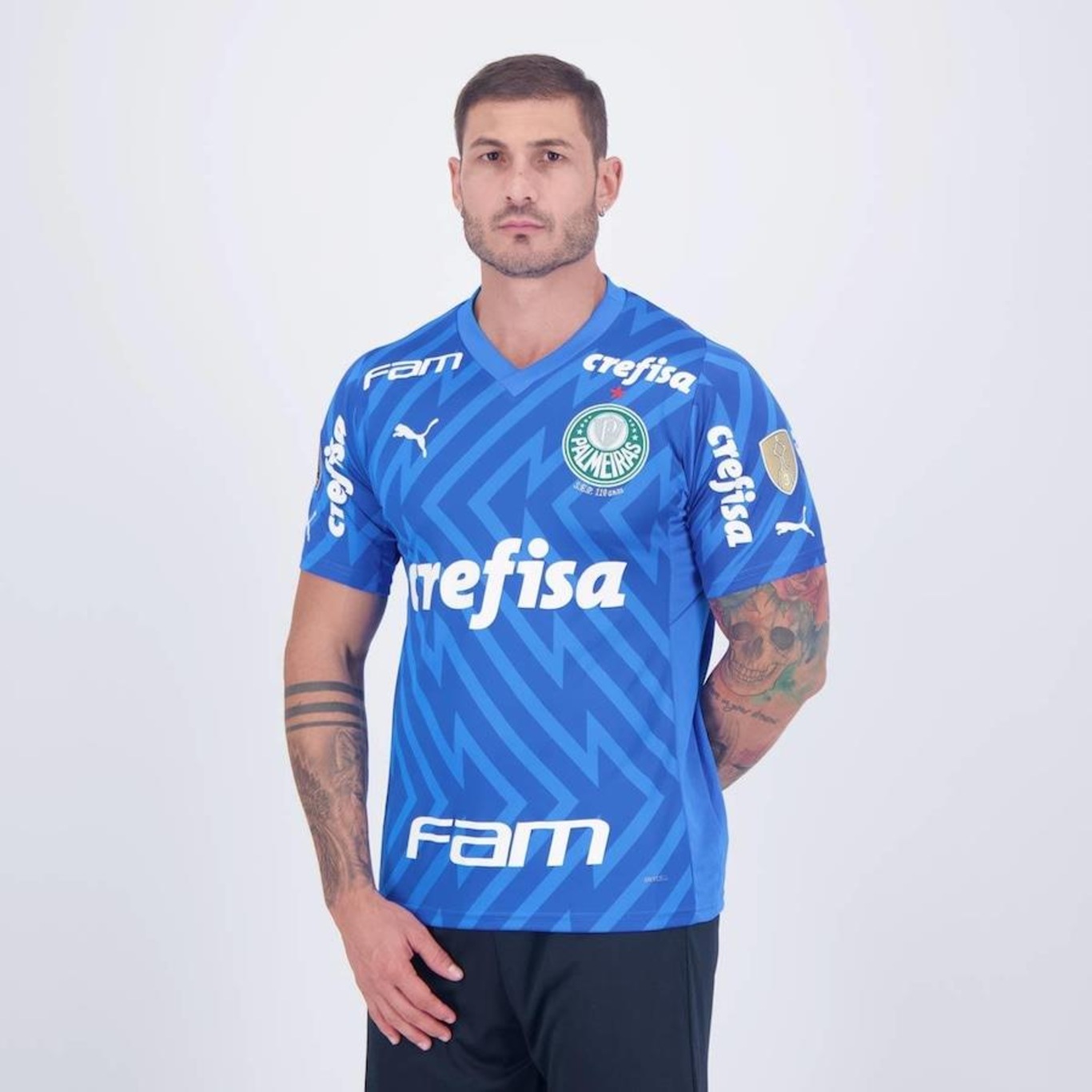 Camisa de Goleiro do Palmeiras I 2024 Patch Libertadores Puma - Masculina - Foto 3