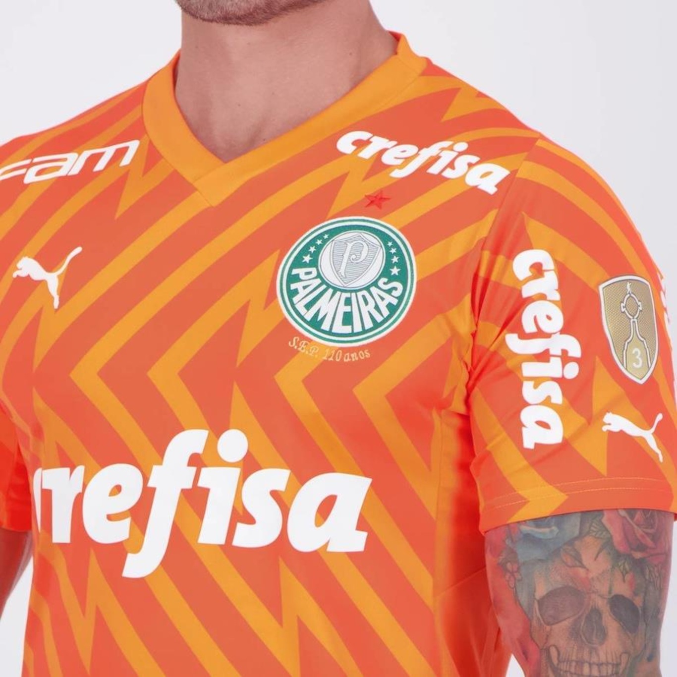 Camisa de Goleiro do Palmeiras III 2024 Patch Libertadores Puma - Masculina - Foto 5