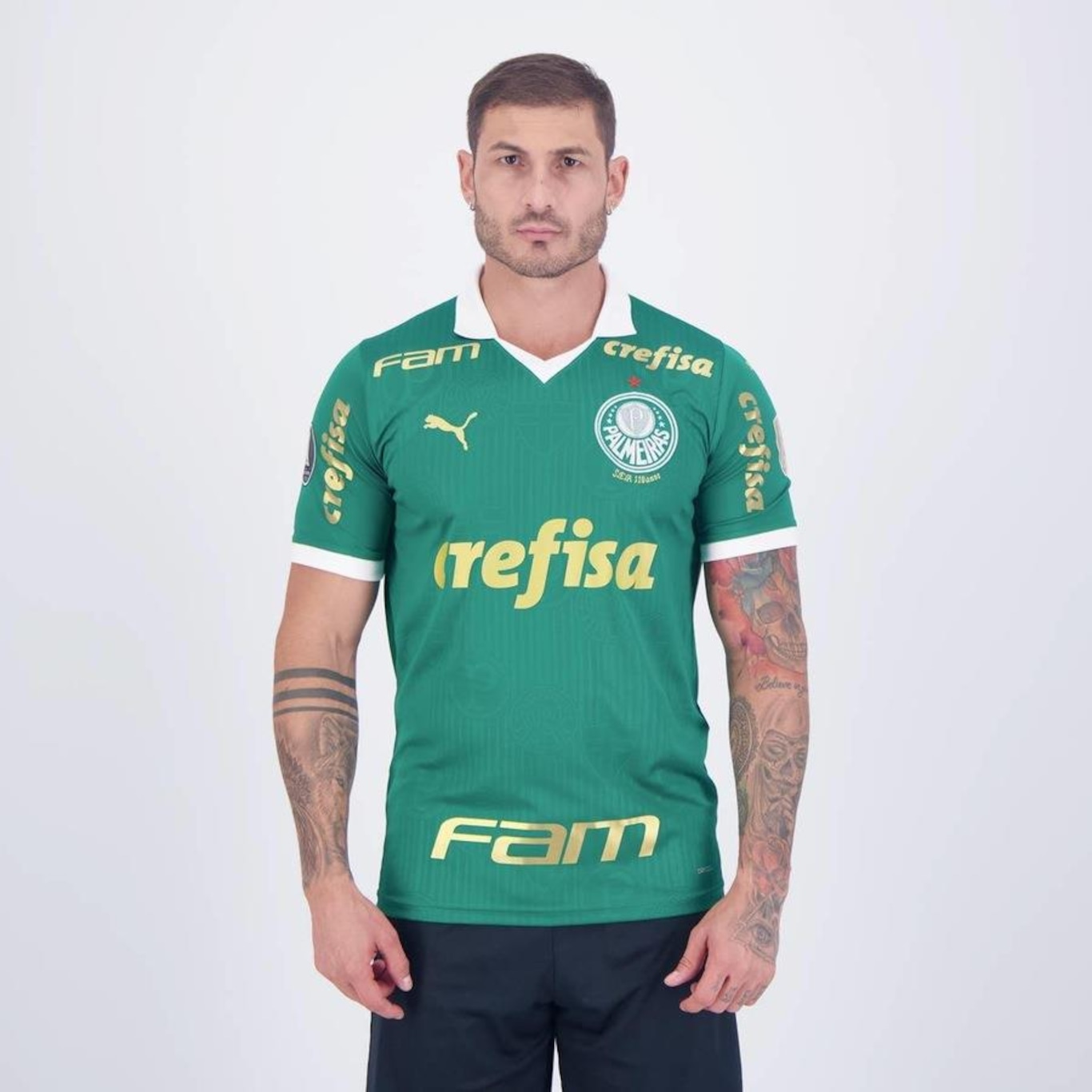 Camisa do Palmeiras I 2024 Patch Libertadores Puma - Masculina - Foto 1