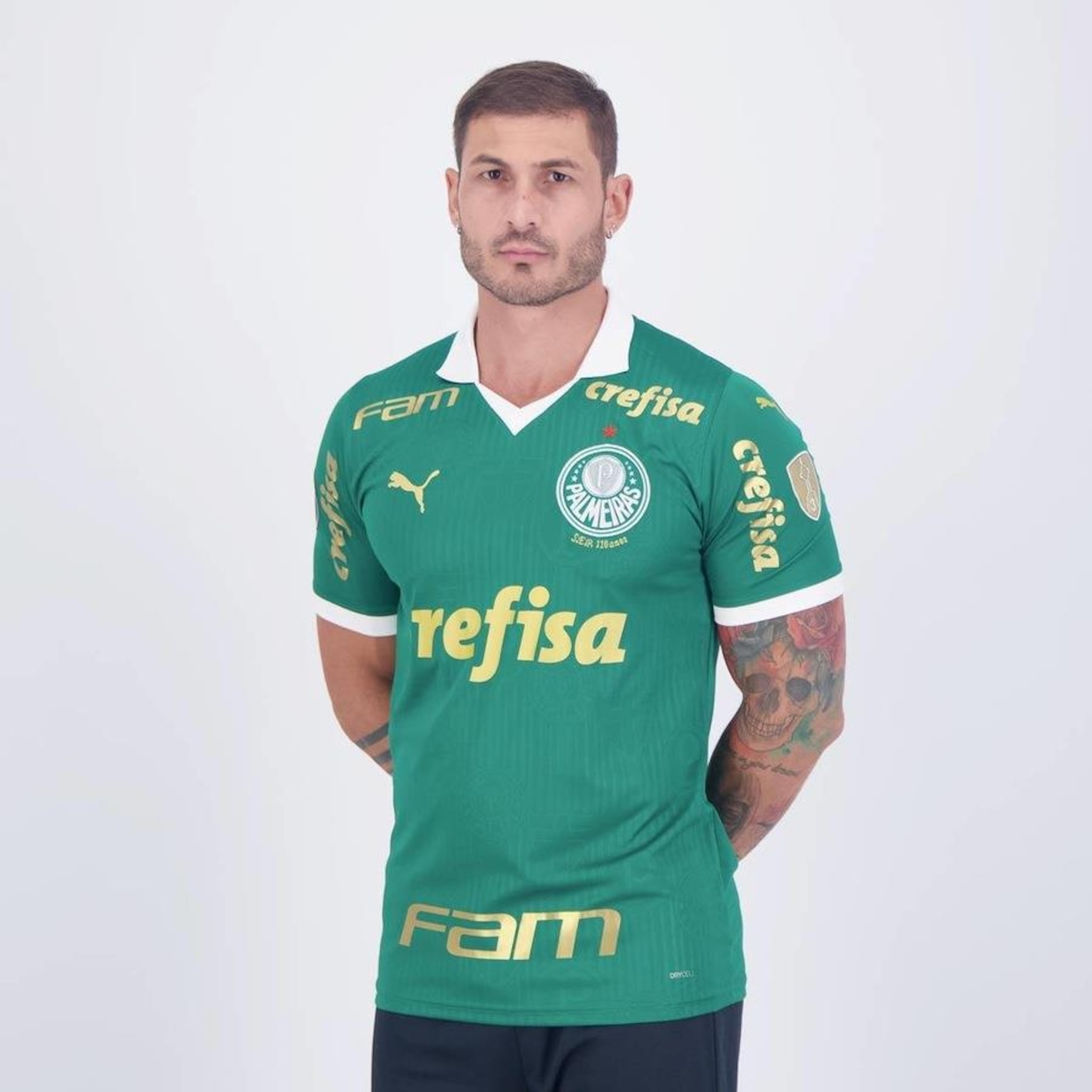 Camisa do Palmeiras I 2024 Patch Libertadores Puma - Masculina - Foto 3