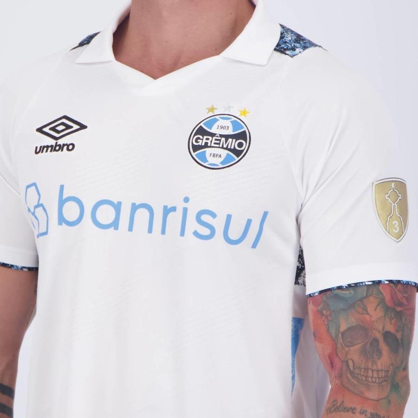 Camisa do Grêmio II 2024 Patch Libertadores Umbro - Masculina - Foto 5