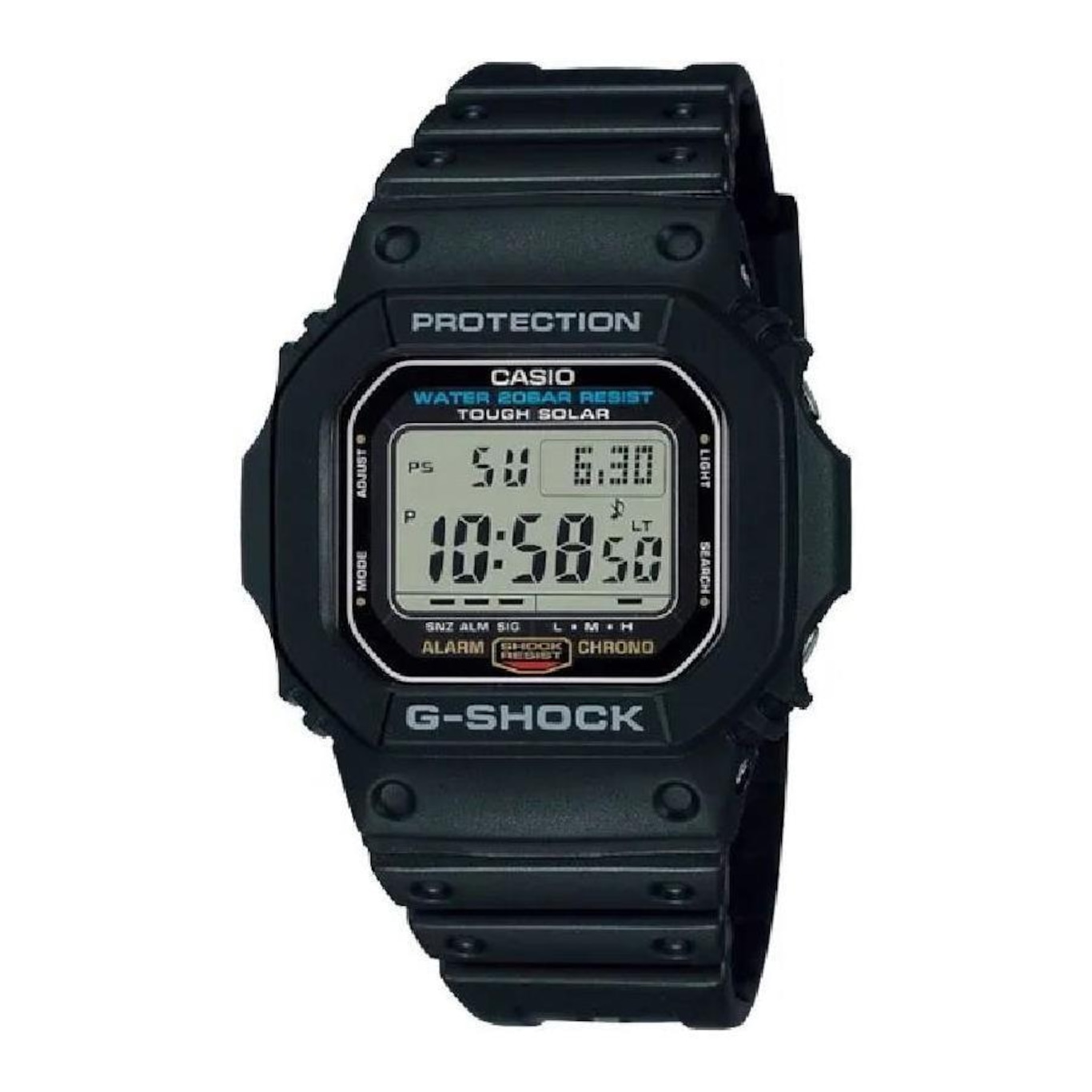 Relógio Digital Casio G-Shock G-5600Ue-1Dr Tough Solar - Foto 1