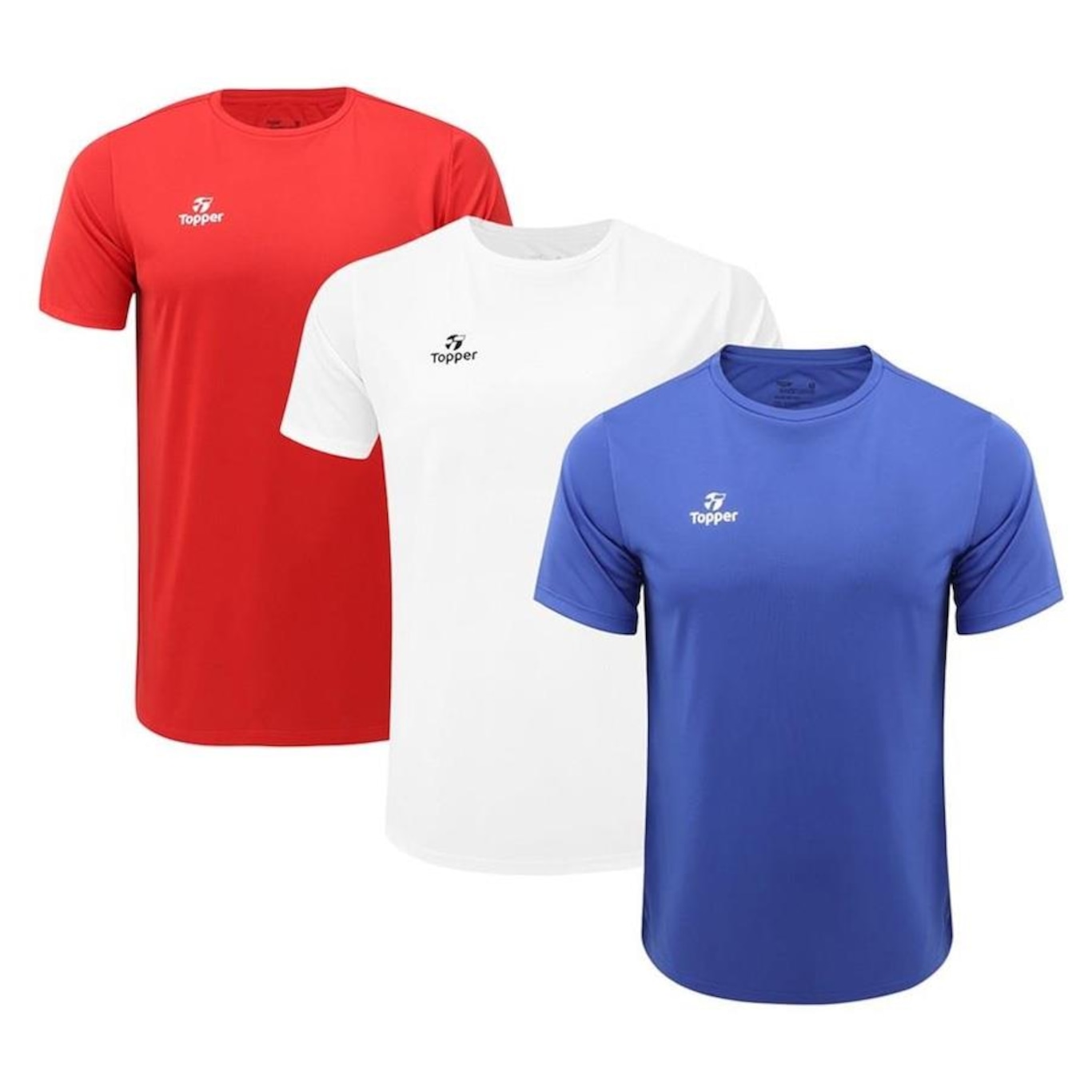 Kit de Camisetas Topper Classic New - Masculino - 3 unidades - Foto 1