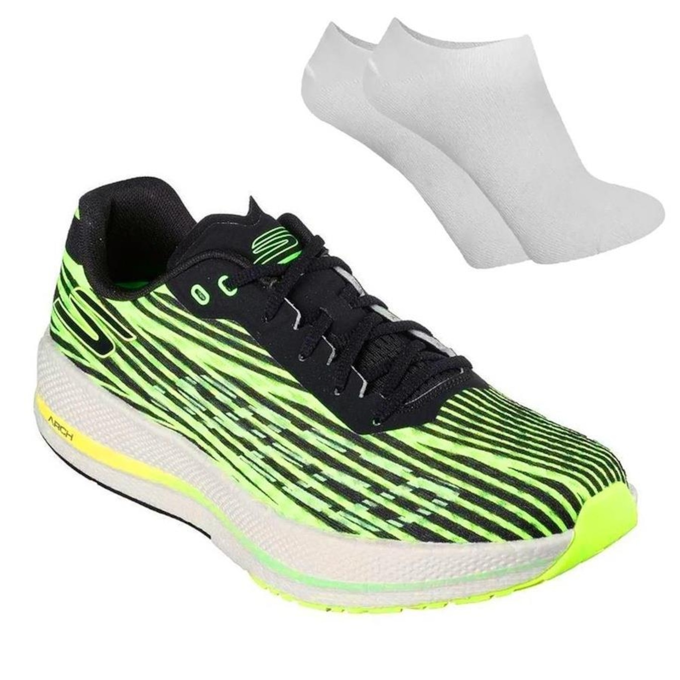 Kit Tênis Skechers Go Run Razor 4 - Masculino + Par de Meia - Foto 1