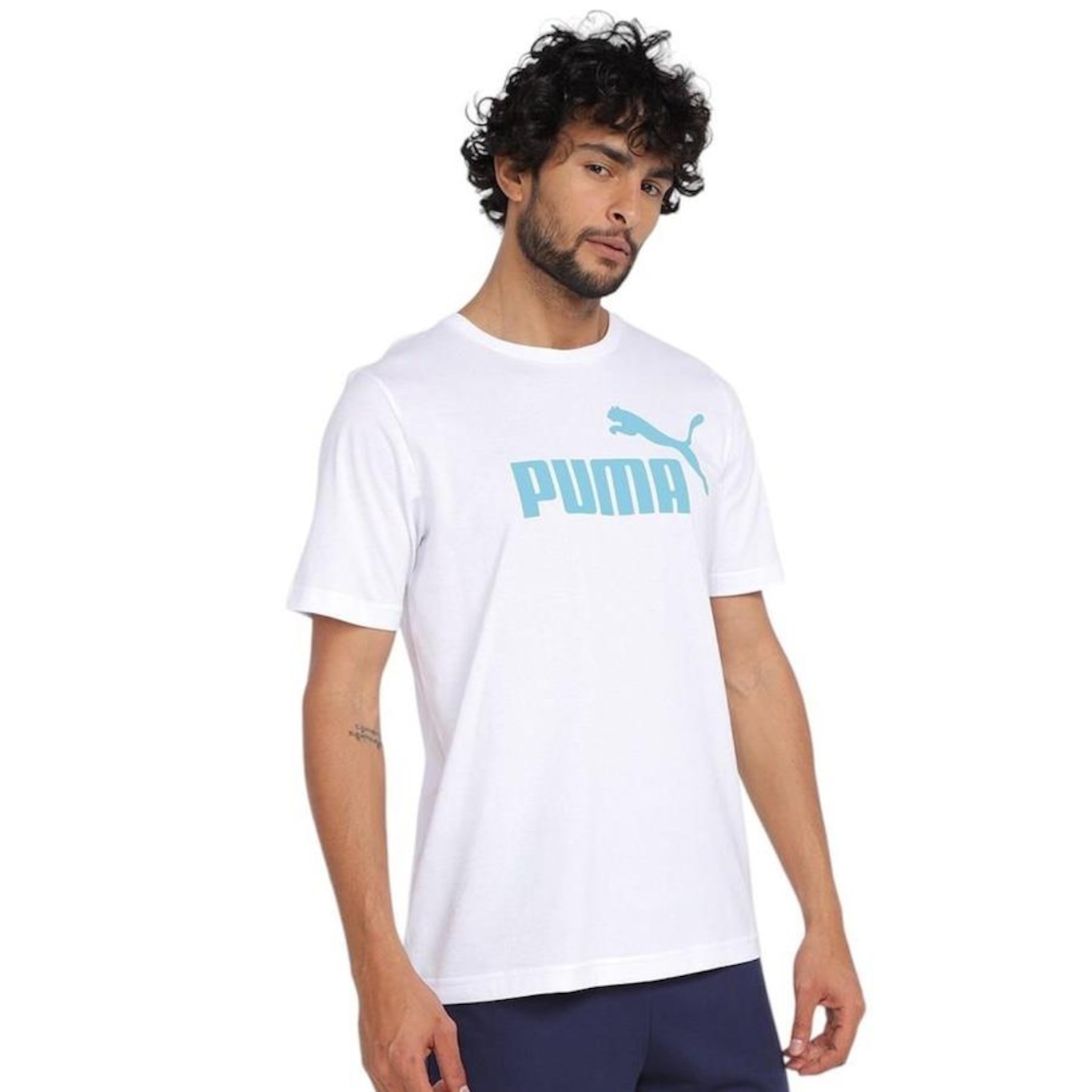 Camiseta Puma Essentials Logo - Masculina - Foto 1