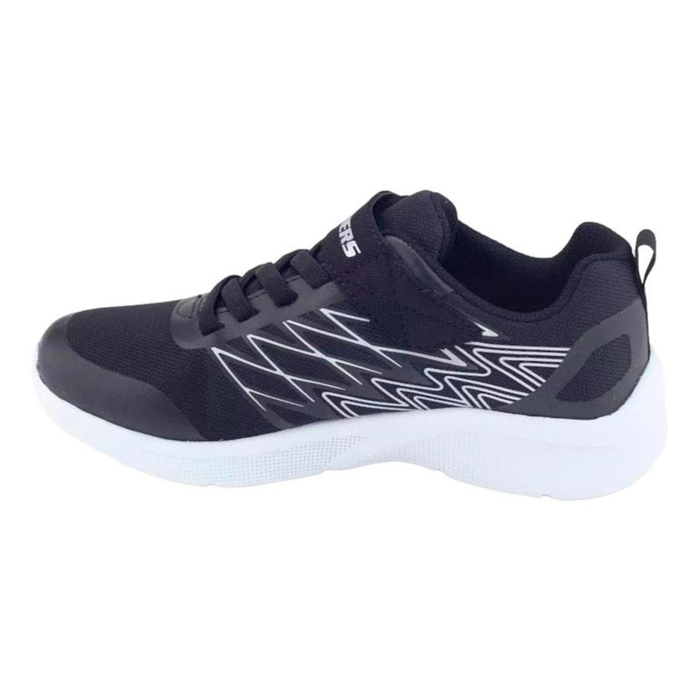 Tênis Skechers Infantil Microspec Texlor Preto+Prateado - Foto 2