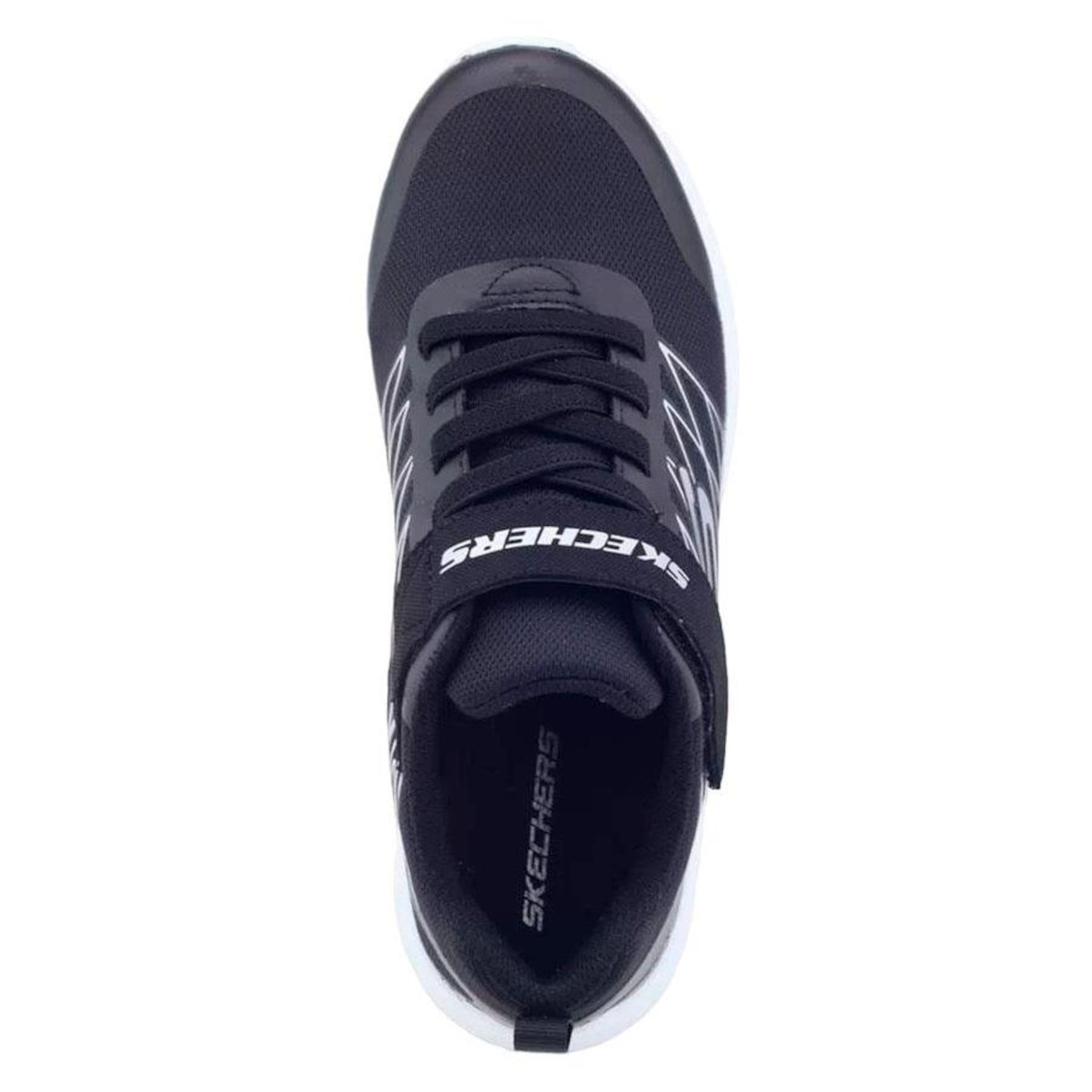 Tênis Skechers Infantil Microspec Texlor Preto+Prateado - Foto 3