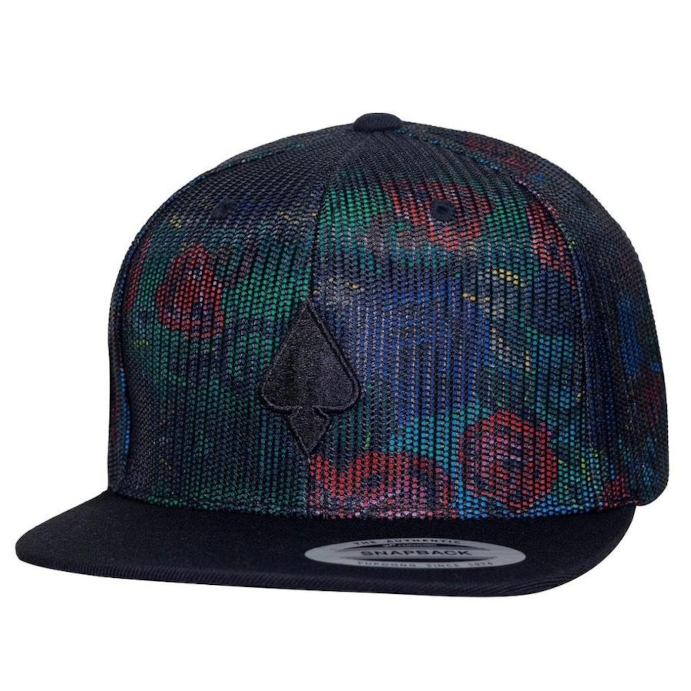 Boné Aba Reta Mcd Especial Golden Core Floral - Strapback - Adulto - Foto 1