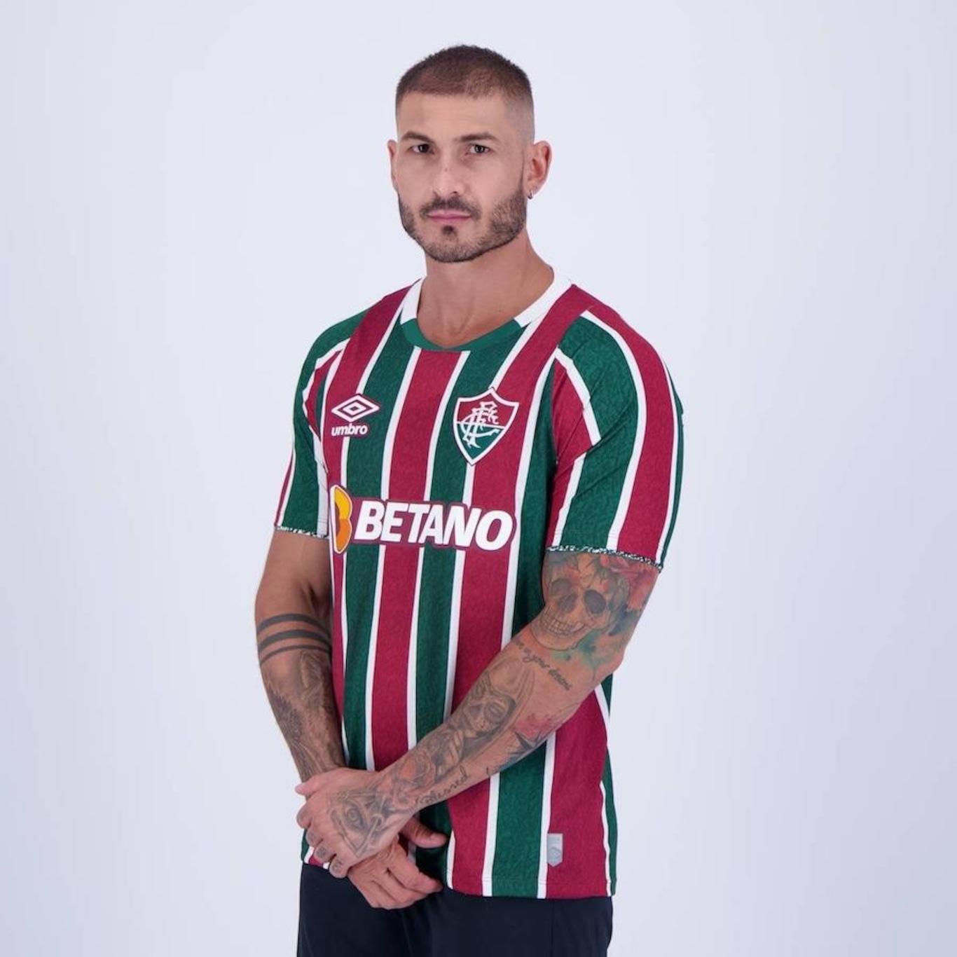 Camisa 1 do Fluminense 2024 9 John Kennedy Umbro - Masculina - Foto 4