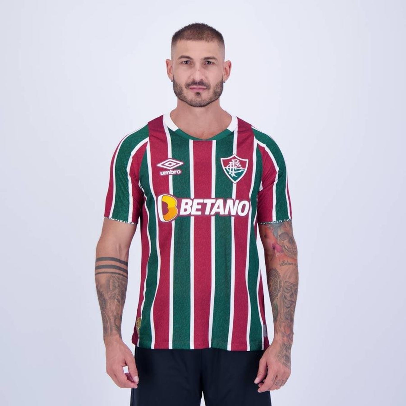 Camisa 1 do Fluminense 2024 20 R. Augusto Umbro - Masculina - Foto 1