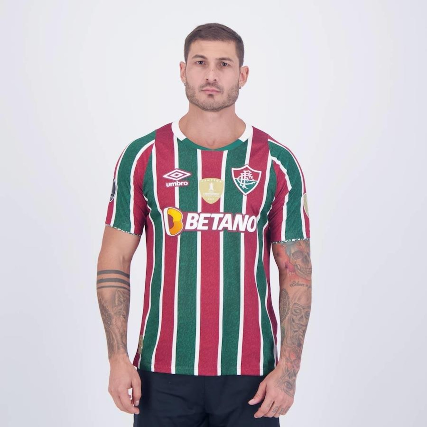 Camisa 1 do Fluminense 2024 Patch Libertadores Umbro - Masculina - Foto 1