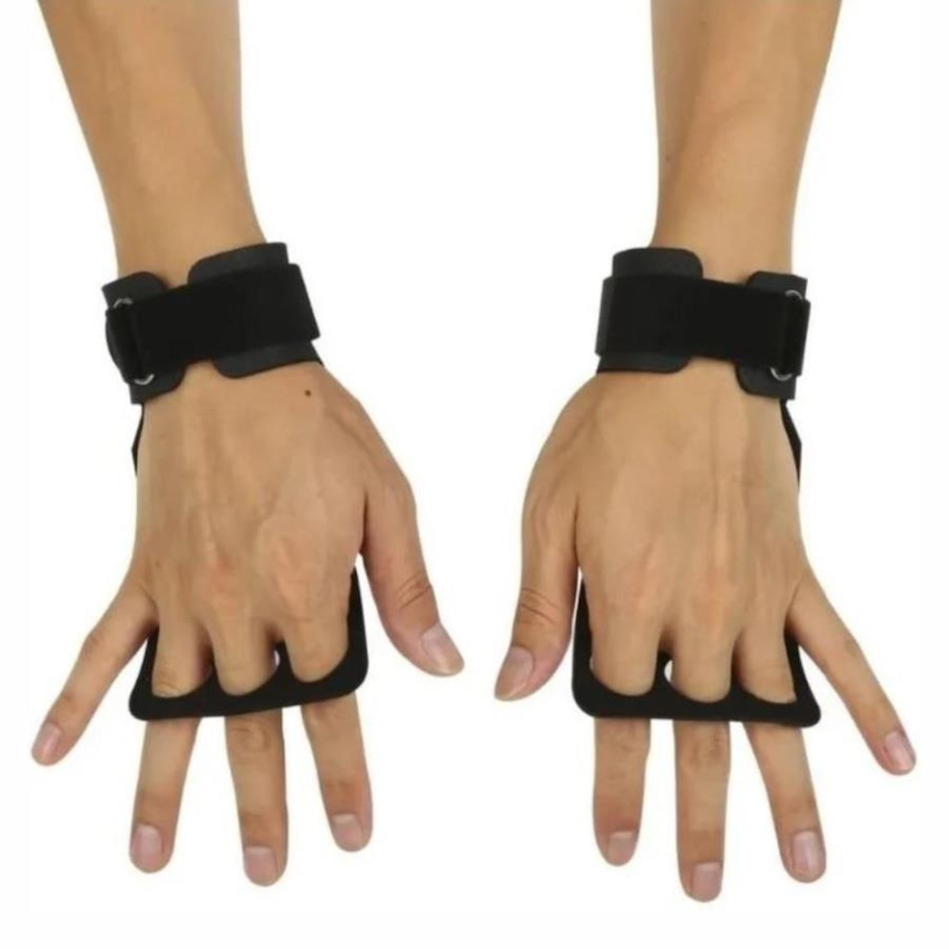 Luvas Hand Grip Workout Fitness De Carbono 3 Dedos Cross Training - Foto 2