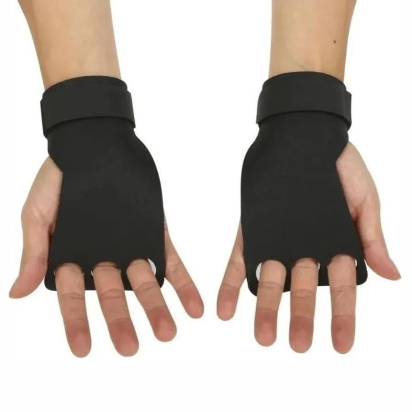 Luvas Hand Grip Workout Fitness De Carbono 3 Dedos Cross Training - Foto 3