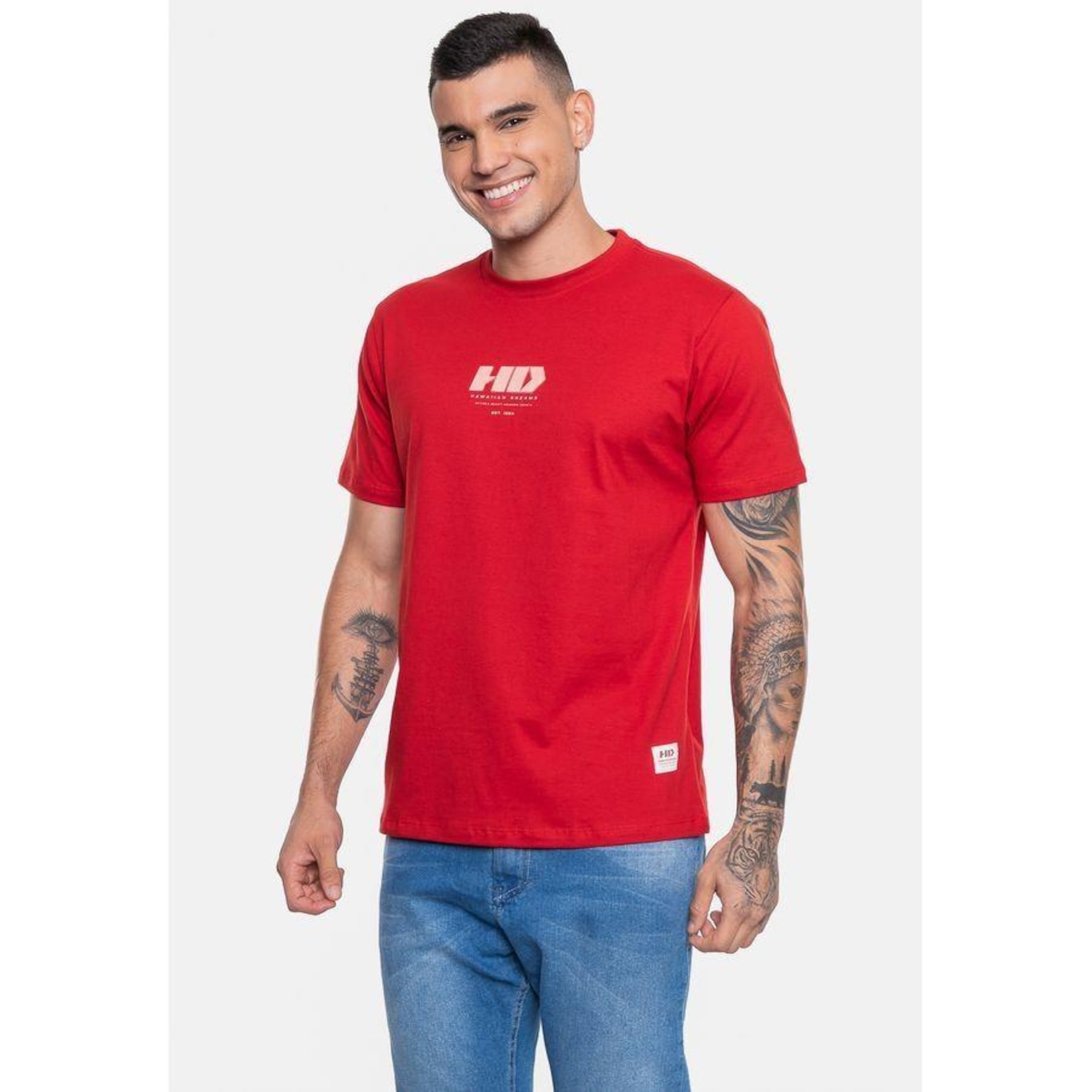 Camiseta Hd Masculina Leaves - Foto 4