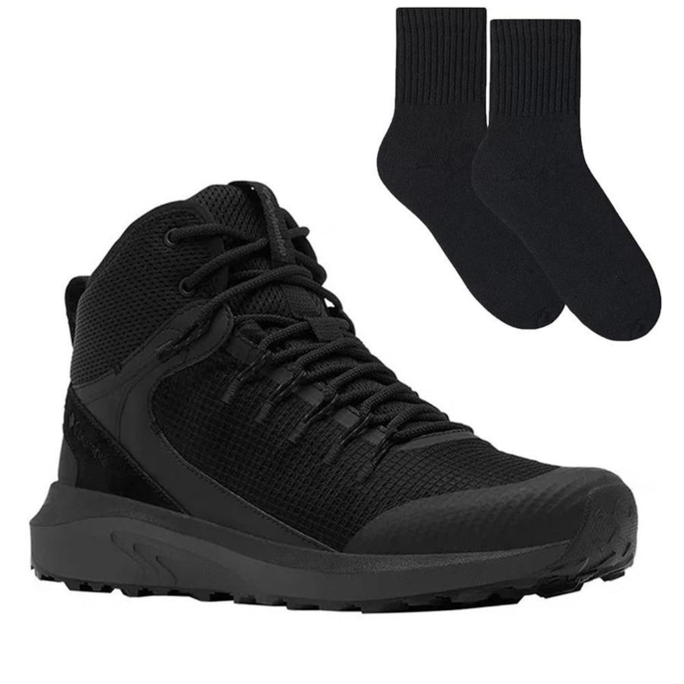 Kit Bota Impermeável Columbia Trailstorm - Masculina + Par De Meia - Foto 1