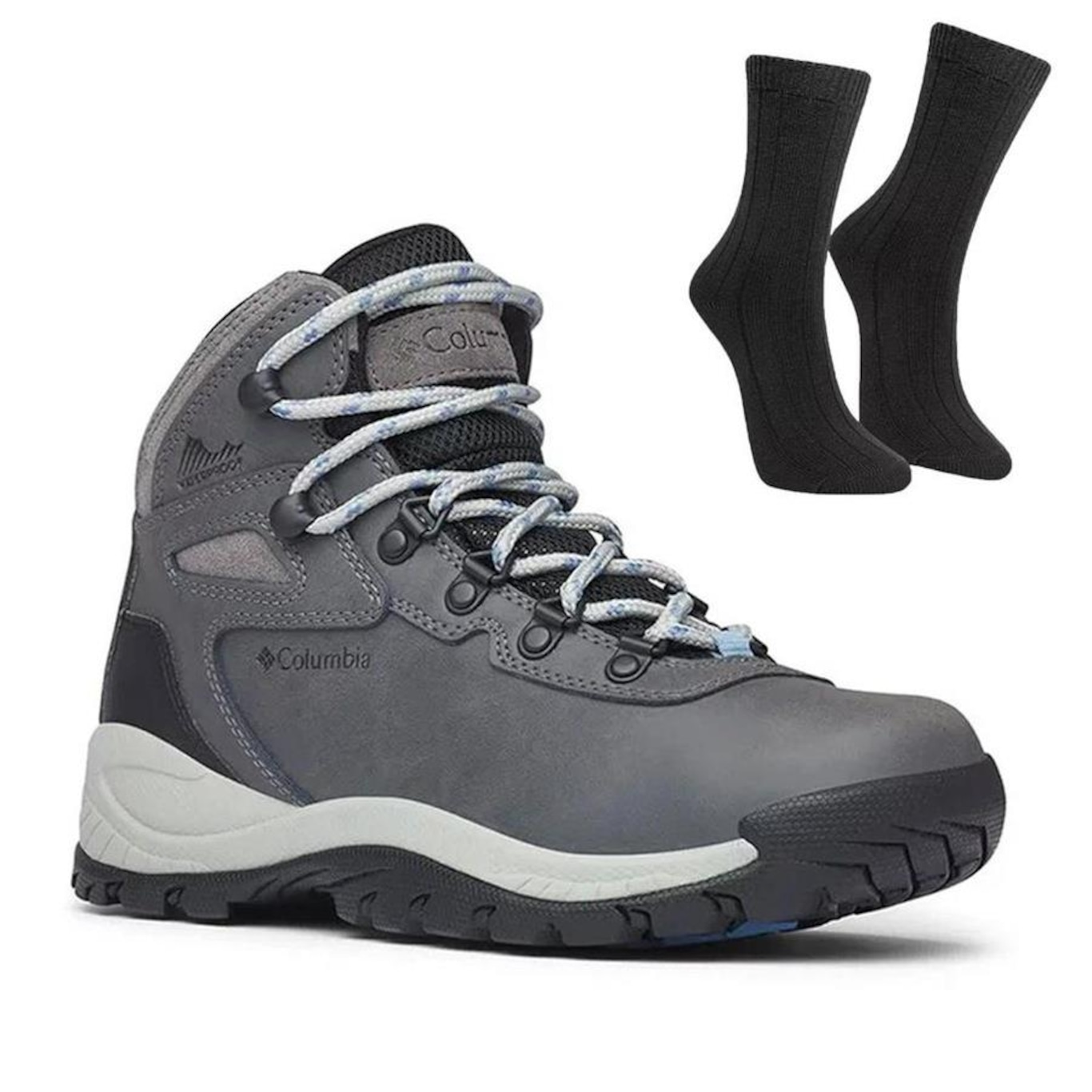 Kit Bota Impermeável Columbia Newton Ridge Plus - Feminina + Par De Meia - Foto 1