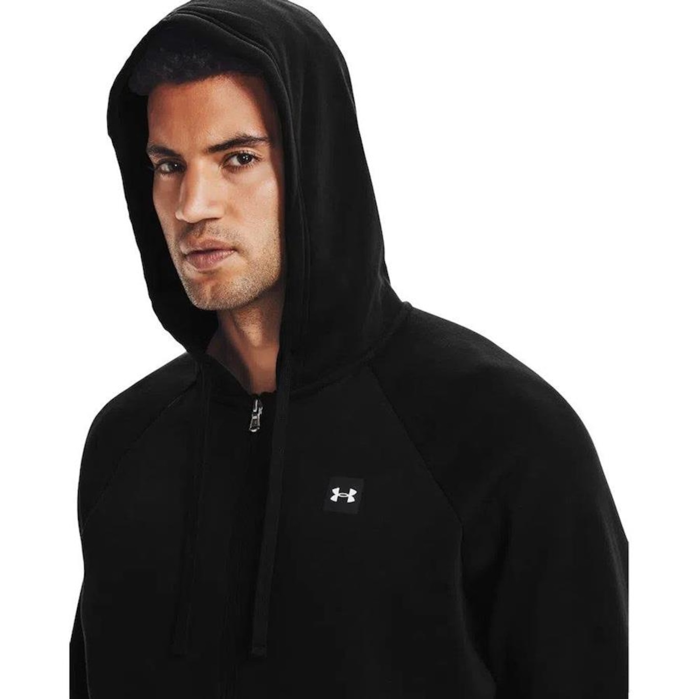 Jaqueta com Capuz Under Armour Rival Fleece Fz - Masculina - Foto 3