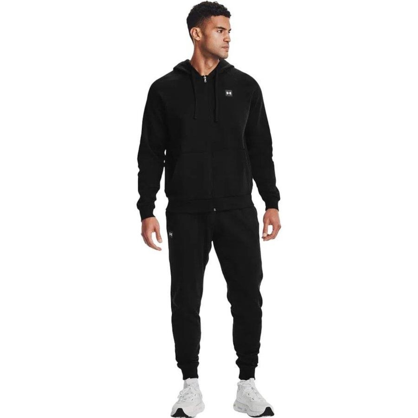 Jaqueta com Capuz Under Armour Rival Fleece Fz - Masculina - Foto 4