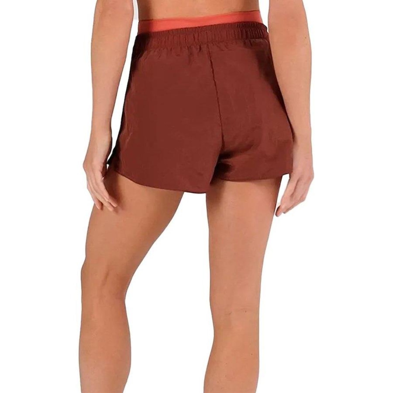 Shorts 3 Em 1 Alto Giro Terracota - Feminino - Foto 2