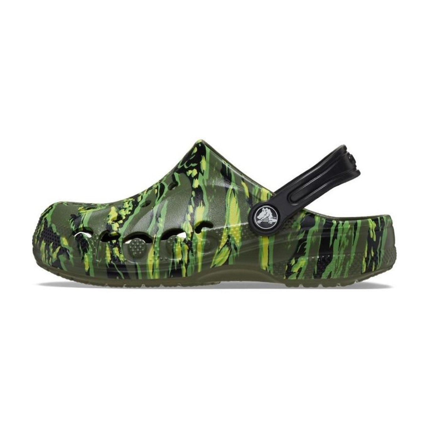 Sandália Crocs Baya Seasonal Printed T Tiger Camo - Infantil - Foto 2