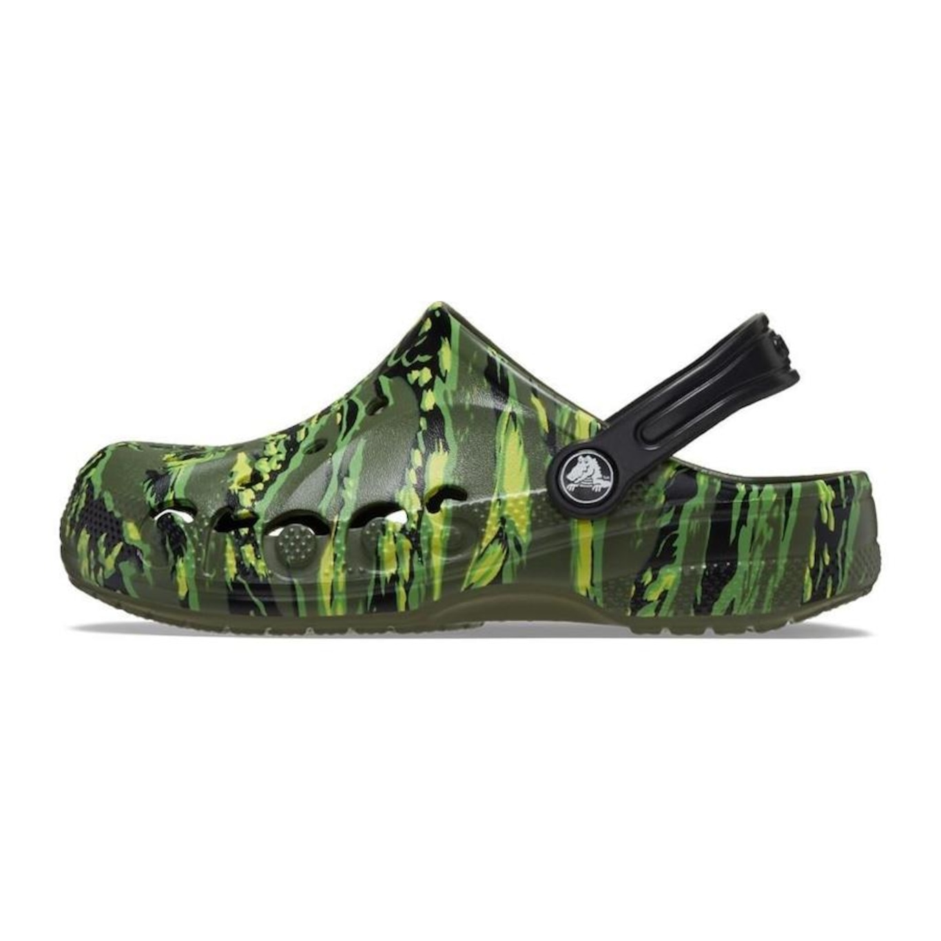 Sandália Crocs Baya Seasonal Printed K Tiger Camo - Infantil - Foto 5