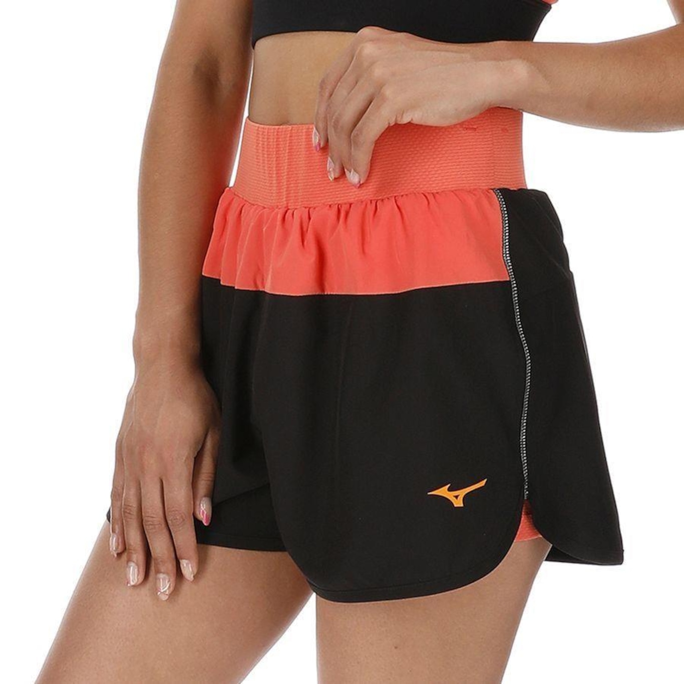 Shorts Mizuno High 2 X1 - Feminino - Foto 1