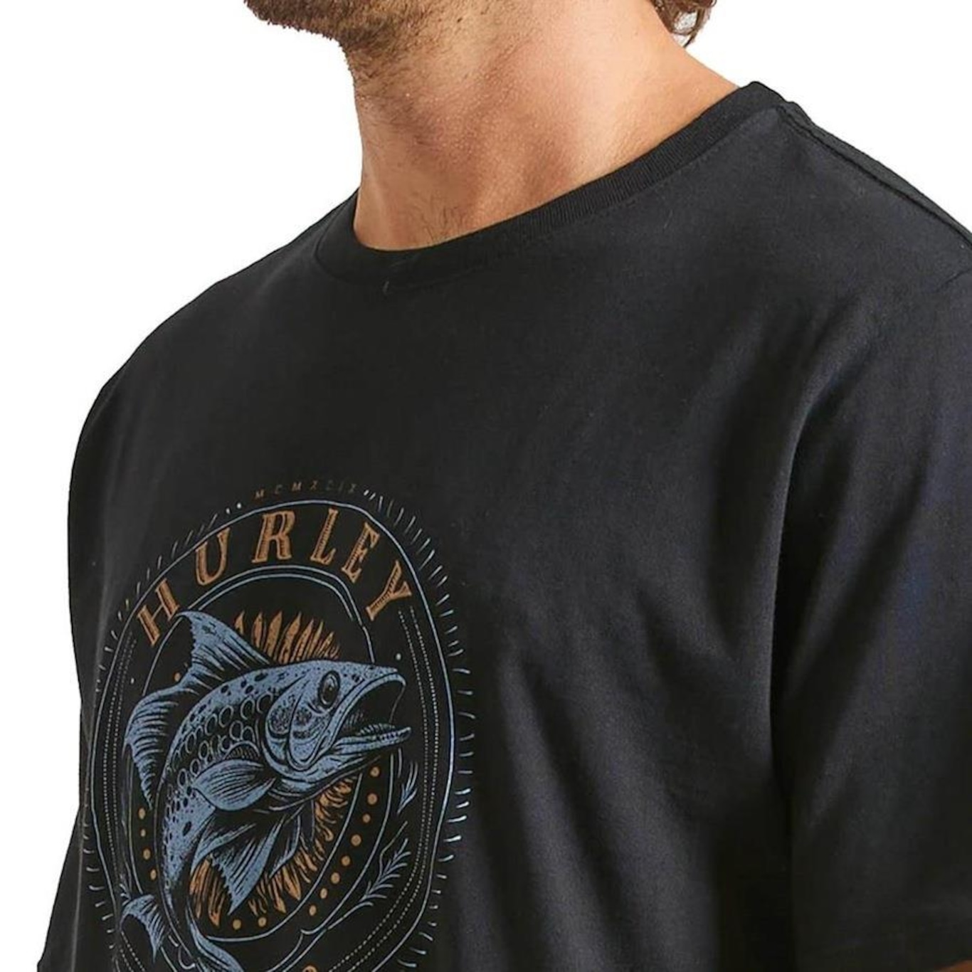 Camiseta Hurley Fish - Masculina - Foto 3